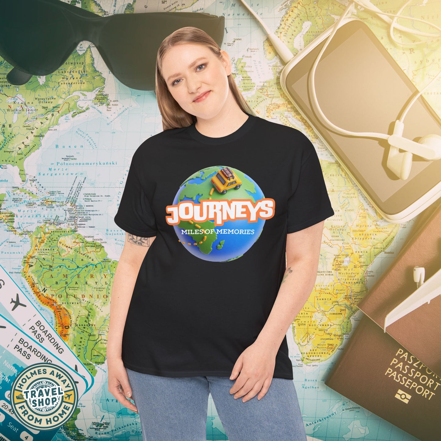 “Journeys” Official Series Logo Tee – Holmes Away From Home Travel Channel