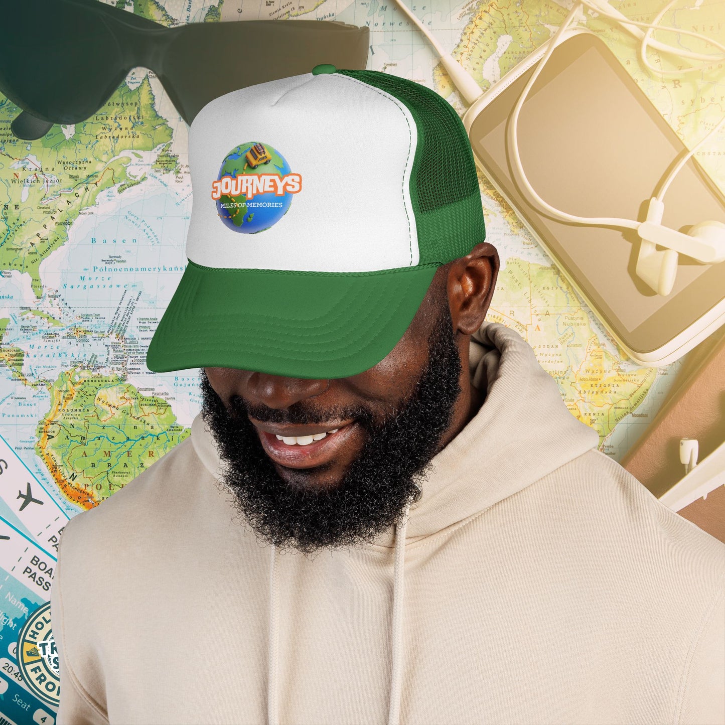 Journeys Official Logo Trucker Hat – Holmes Away From Home Travel Channel