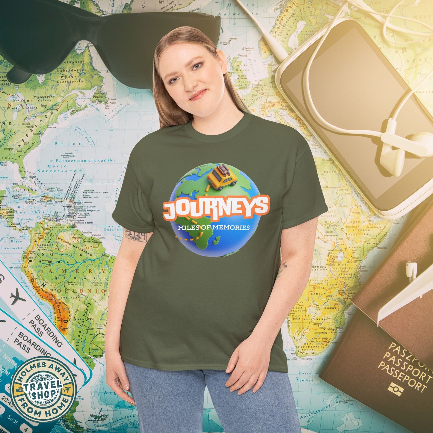 “Journeys” Official Series Logo Tee – Holmes Away From Home Travel Channel