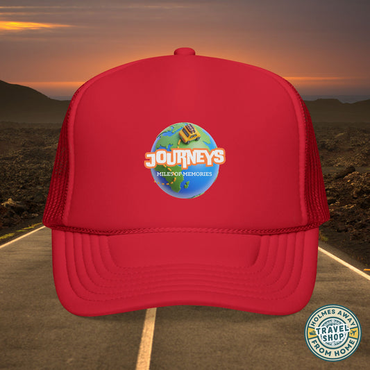 Journeys Official Logo Trucker Hat – Holmes Away From Home Travel Channel
