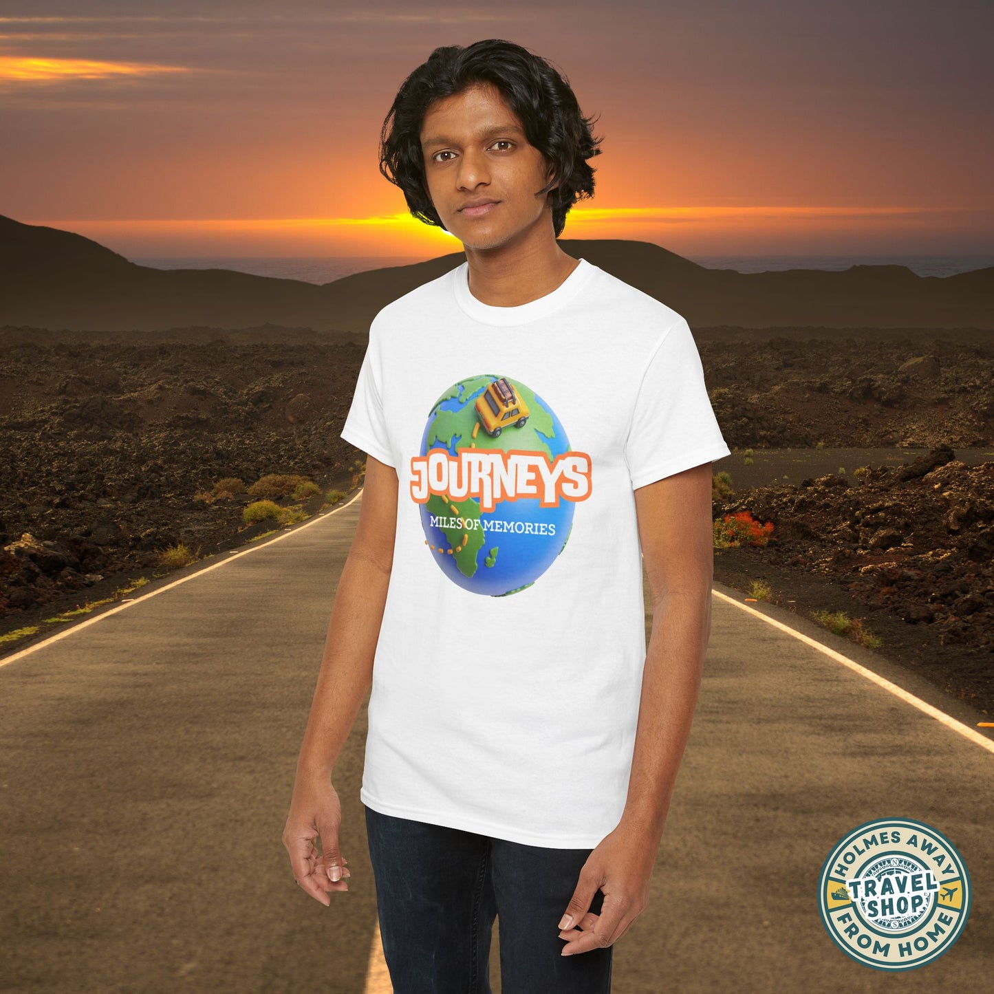 “Journeys” Official Series Logo Tee – Holmes Away From Home Travel Channel