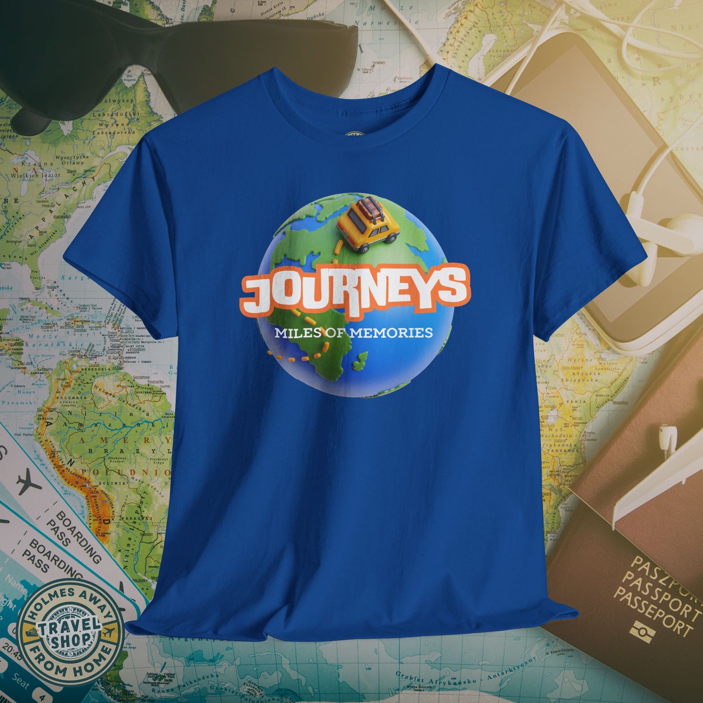 “Journeys” Official Series Logo Tee – Holmes Away From Home Travel Channel