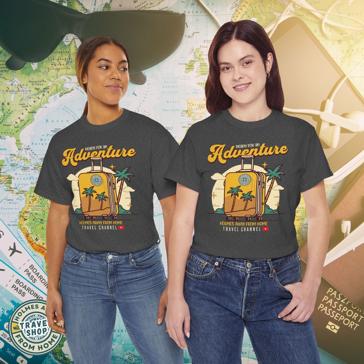 Holmes Away From Home “Adventure” Travel Tee – Official Channel Merchandise