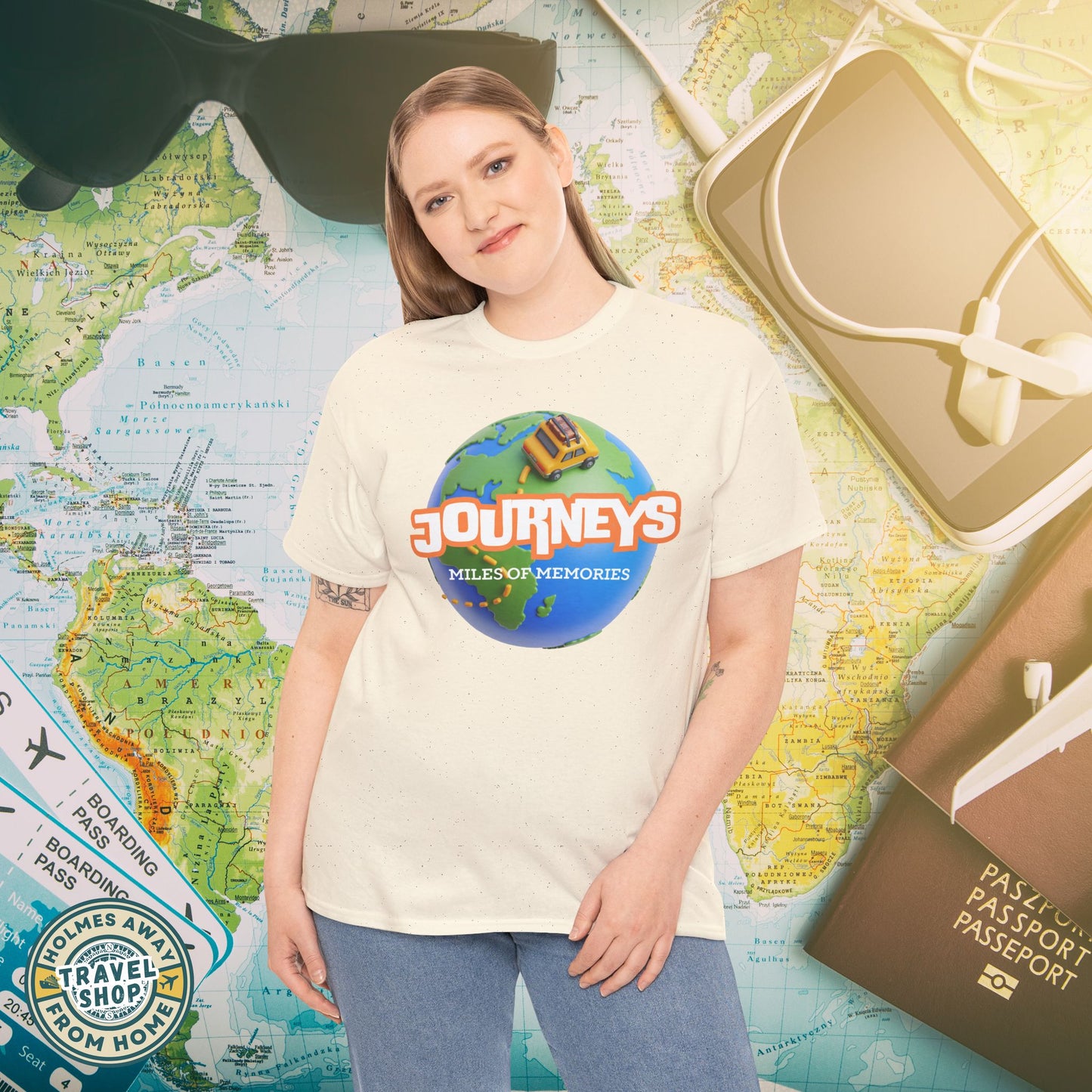 “Journeys” Official Series Logo Tee – Holmes Away From Home Travel Channel