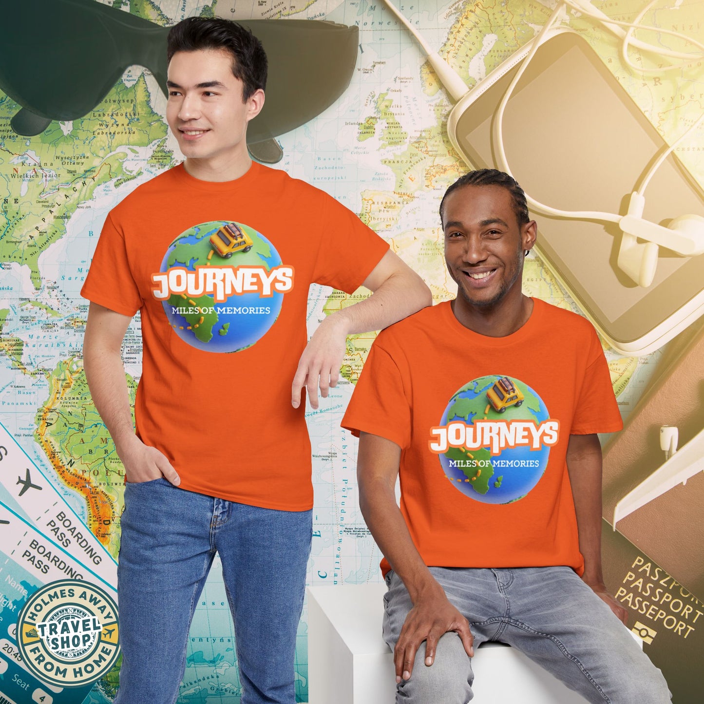 “Journeys” Official Series Logo Tee – Holmes Away From Home Travel Channel