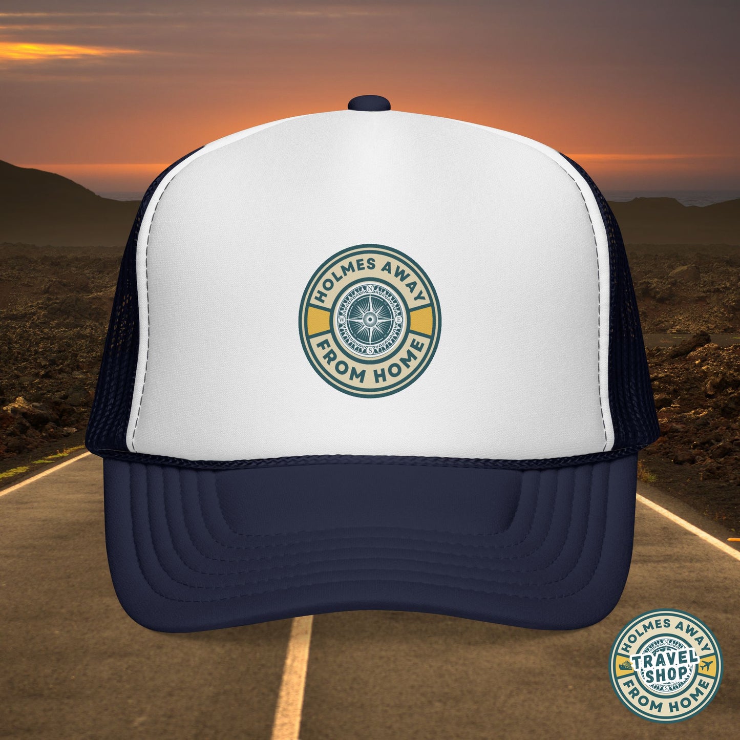 Holmes Away From Home Official Logo Trucker Hat