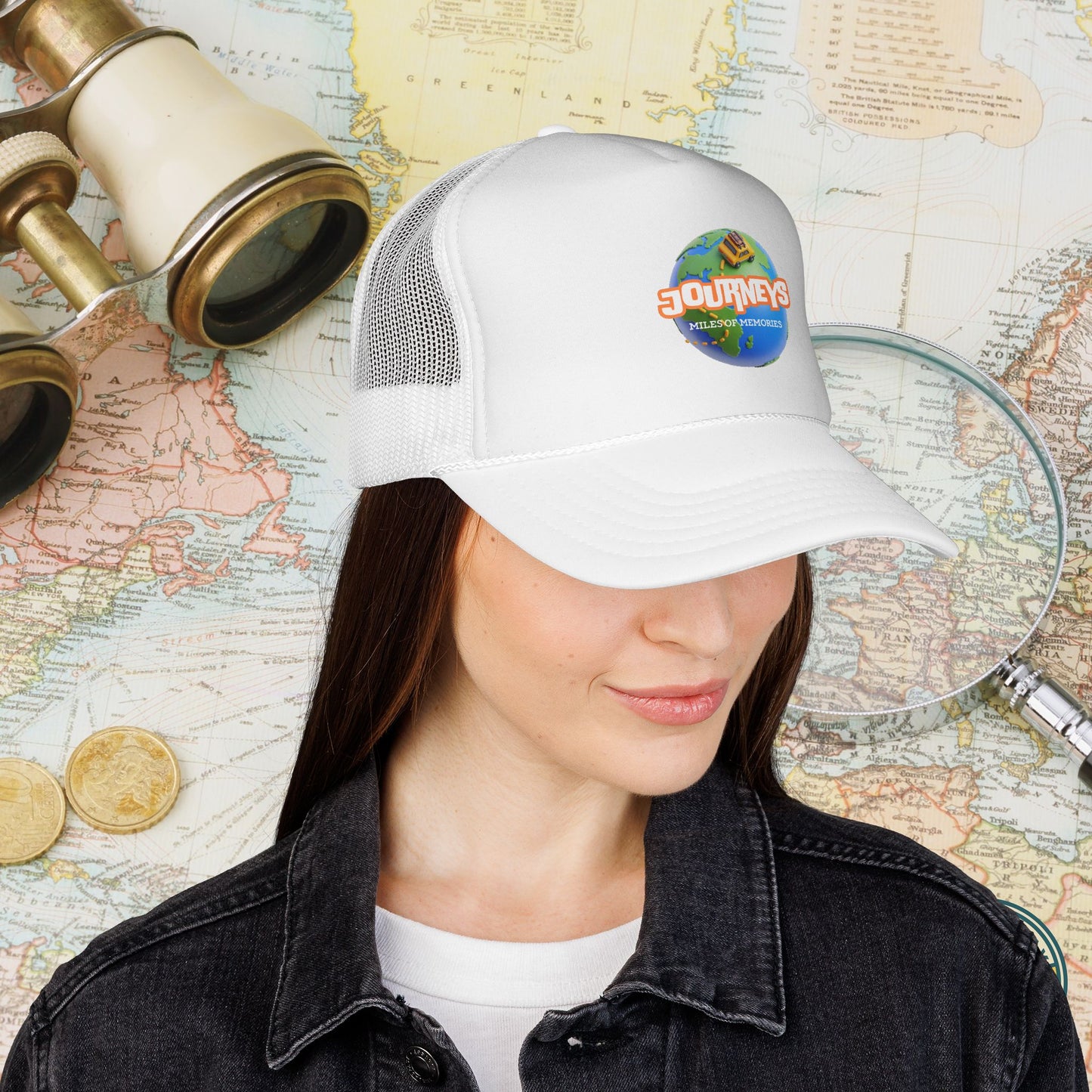 Journeys Official Logo Trucker Hat – Holmes Away From Home Travel Channel