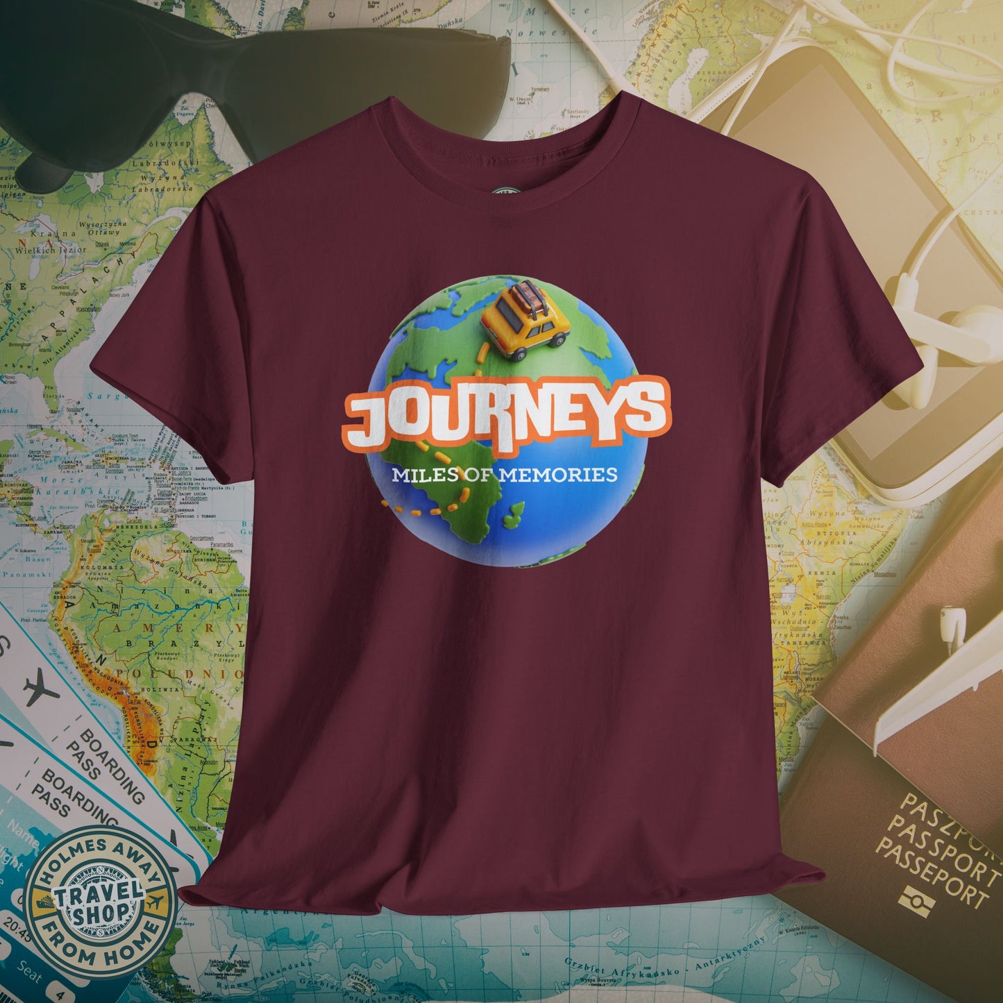 “Journeys” Official Series Logo Tee – Holmes Away From Home Travel Channel
