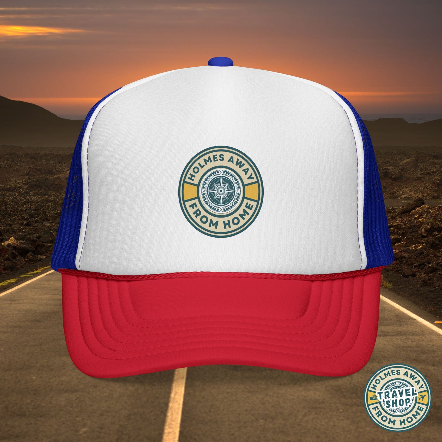 Holmes Away From Home Official Logo Trucker Hat