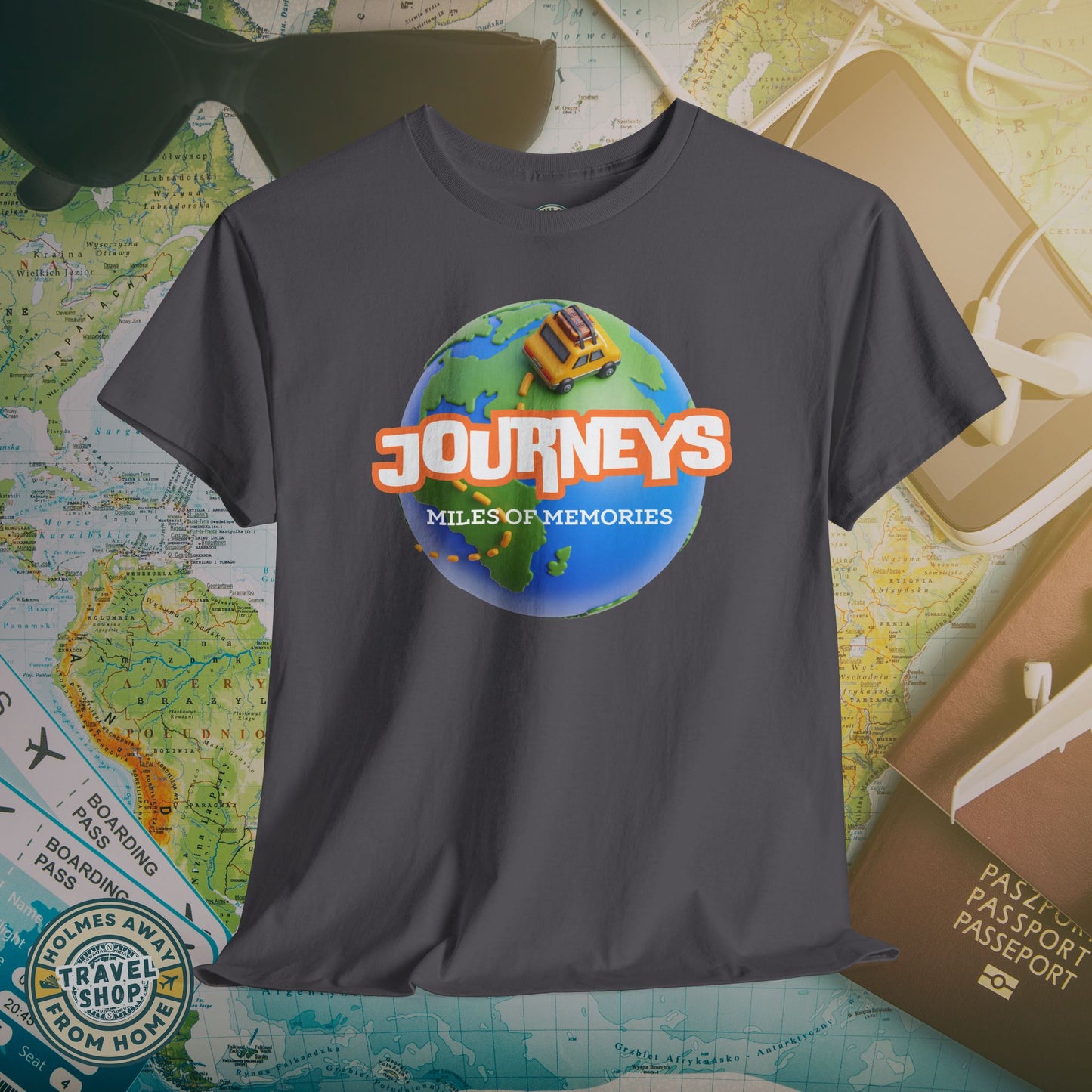 “Journeys” Official Series Logo Tee – Holmes Away From Home Travel Channel