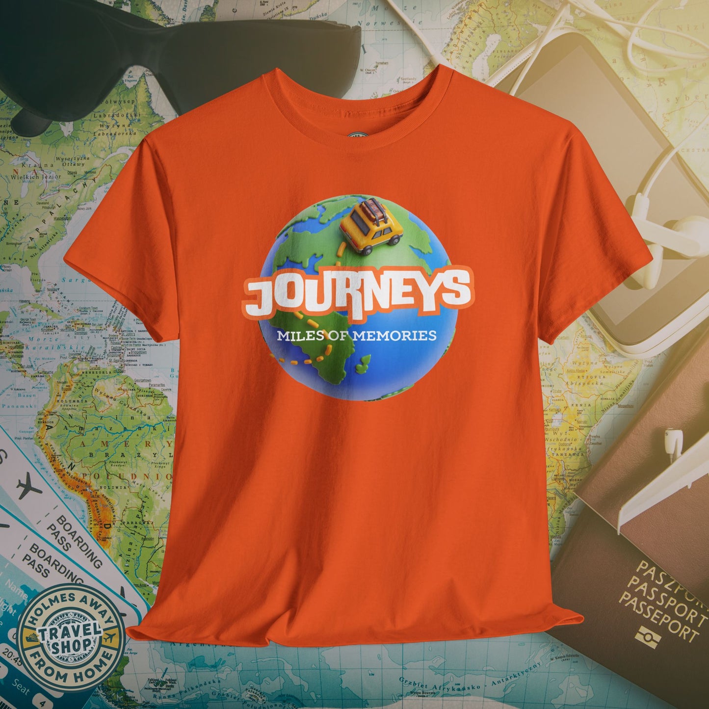 “Journeys” Official Series Logo Tee – Holmes Away From Home Travel Channel