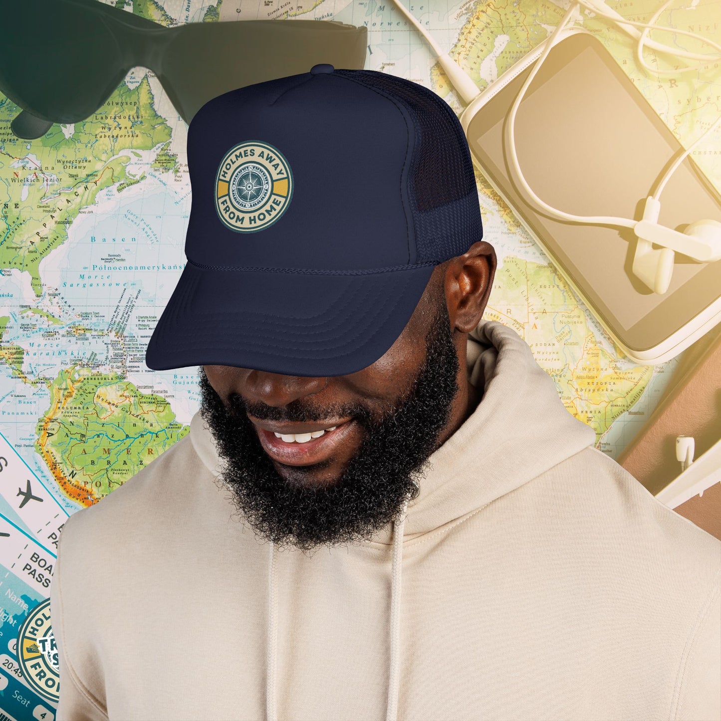 Holmes Away From Home Official Logo Trucker Hat