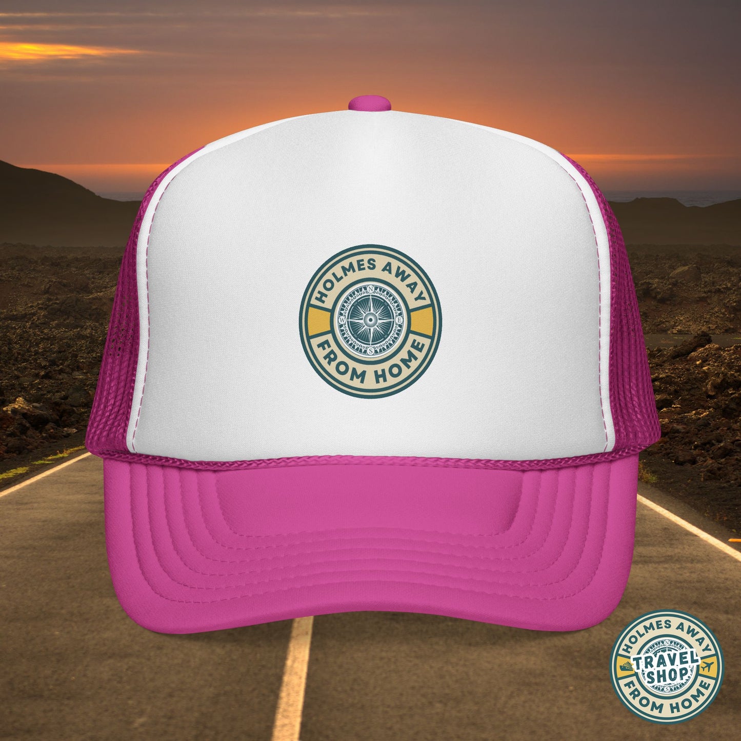 Holmes Away From Home Official Logo Trucker Hat