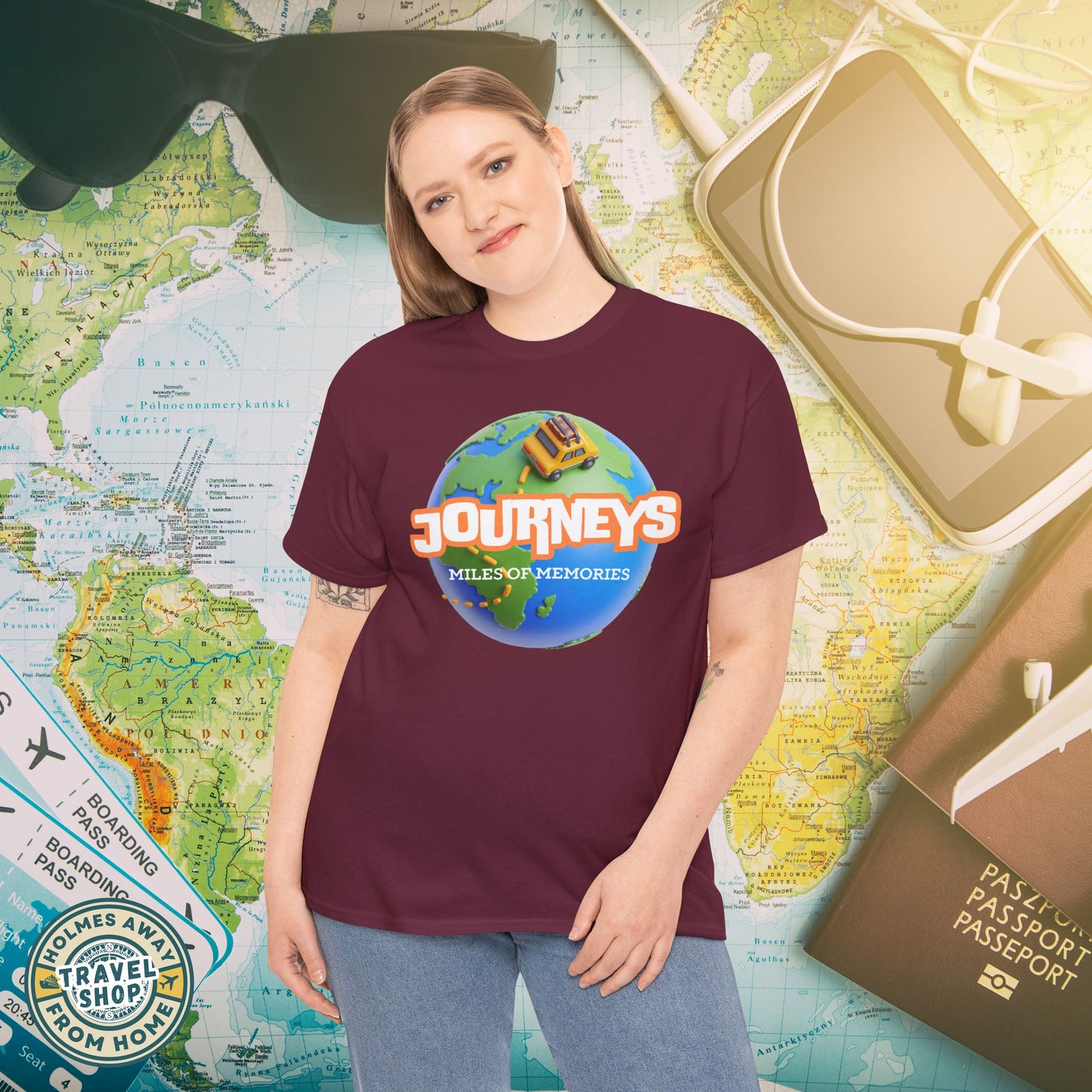 “Journeys” Official Series Logo Tee – Holmes Away From Home Travel Channel