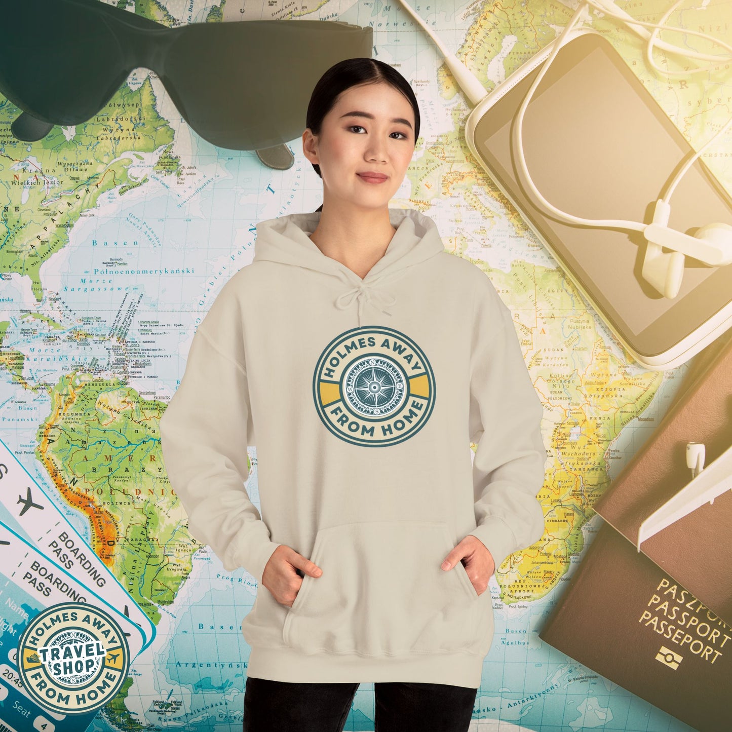 Holmes Away From Home Travel Hoodie