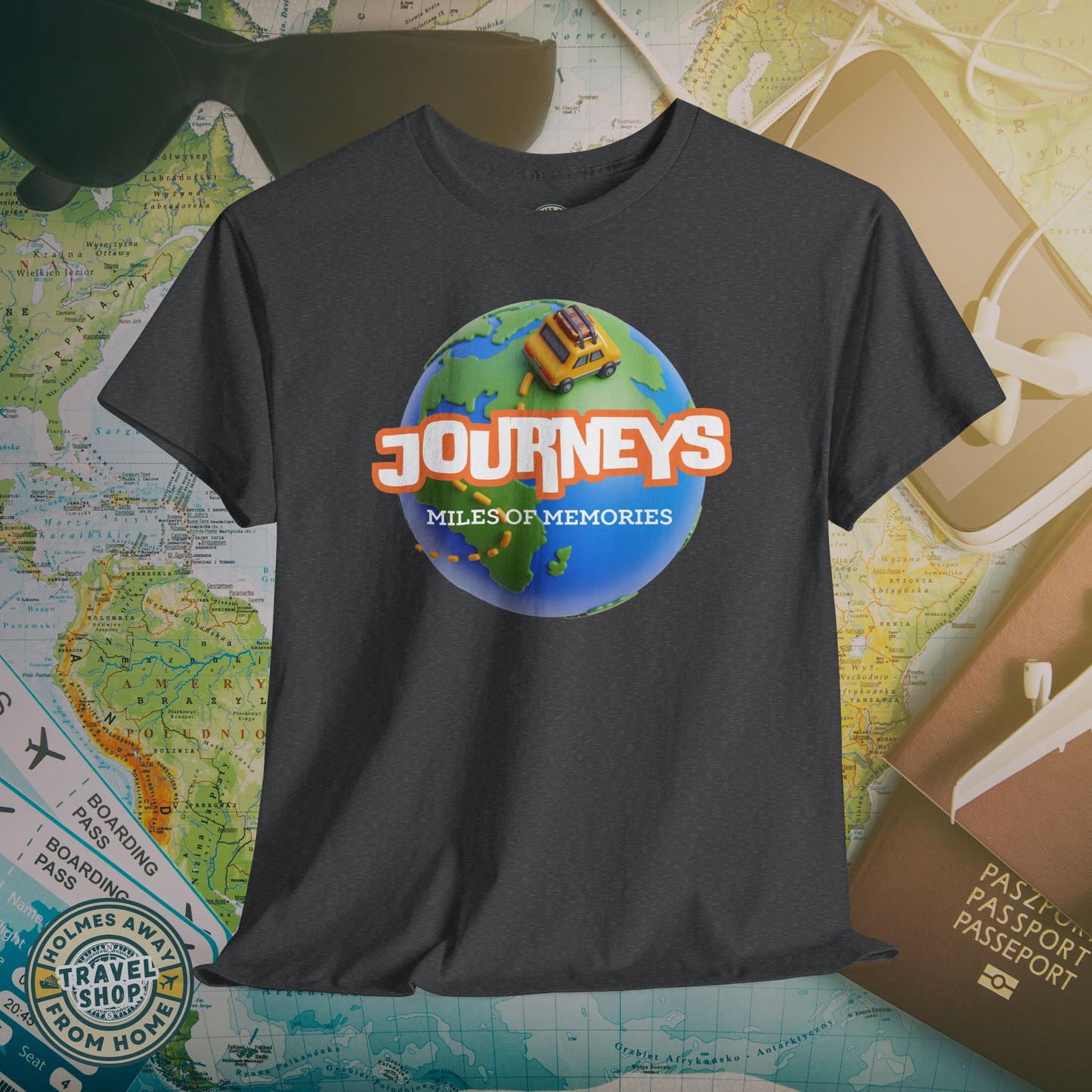 “Journeys” Official Series Logo Tee – Holmes Away From Home Travel Channel