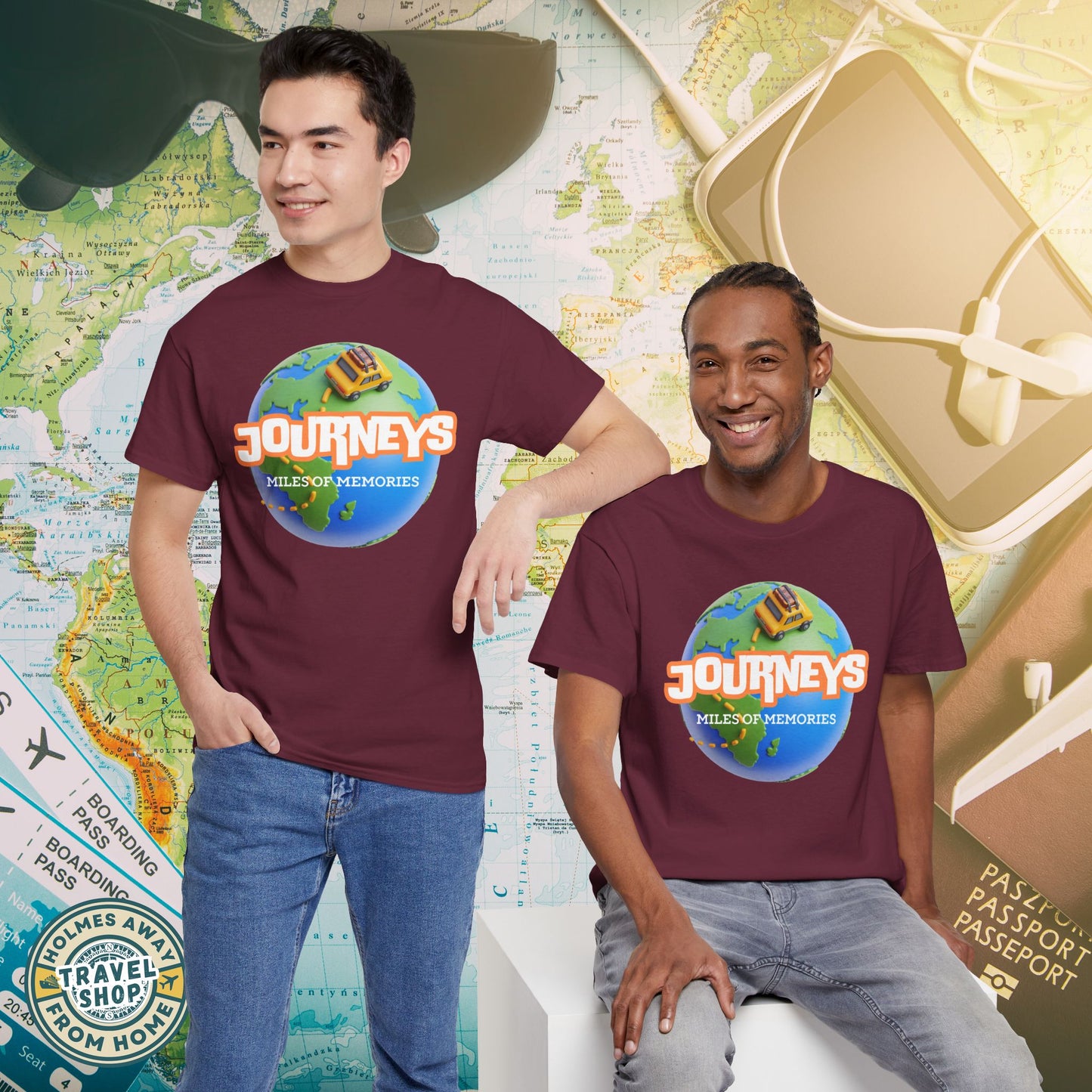 “Journeys” Official Series Logo Tee – Holmes Away From Home Travel Channel