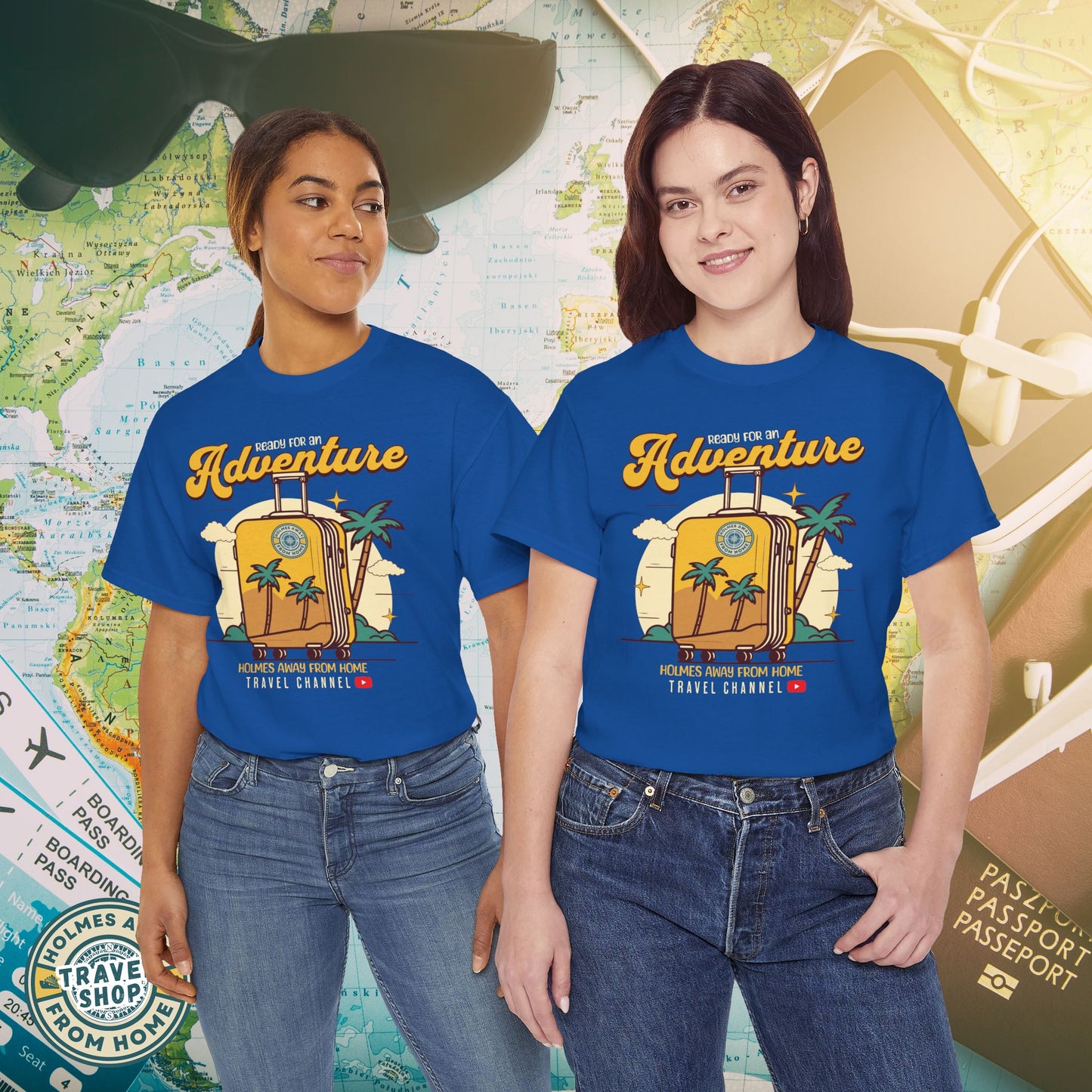 Holmes Away From Home “Adventure” Travel Tee – Official Channel Merchandise