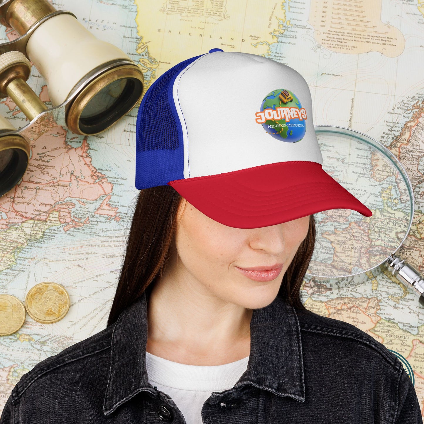 Journeys Official Logo Trucker Hat – Holmes Away From Home Travel Channel