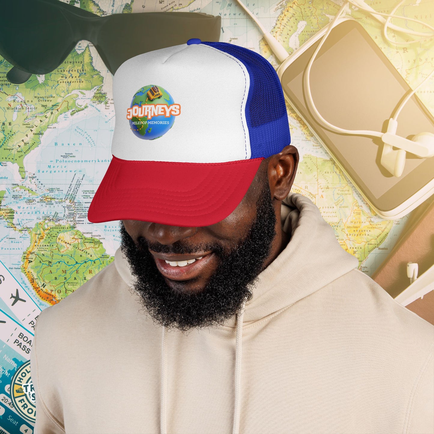 Journeys Official Logo Trucker Hat – Holmes Away From Home Travel Channel