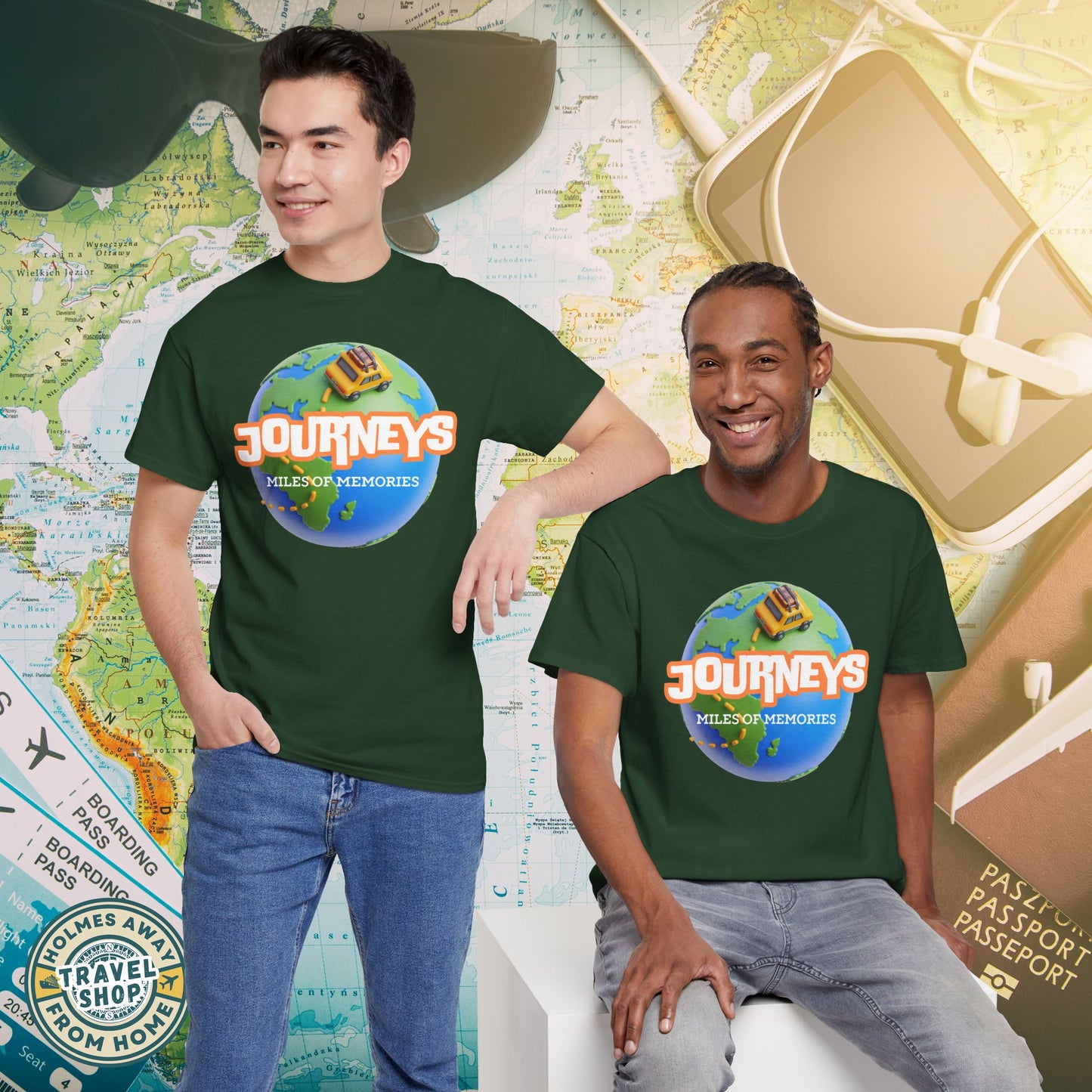 “Journeys” Official Series Logo Tee – Holmes Away From Home Travel Channel