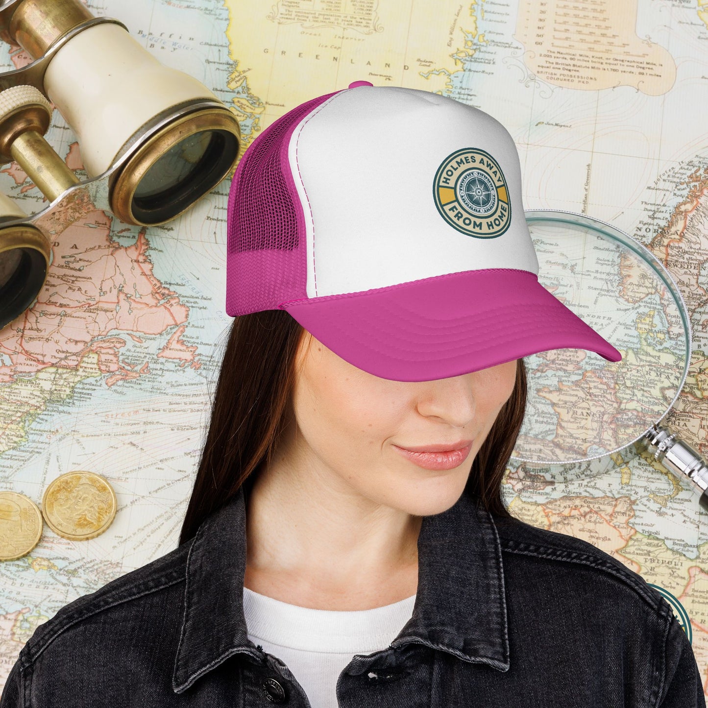 Holmes Away From Home Official Logo Trucker Hat