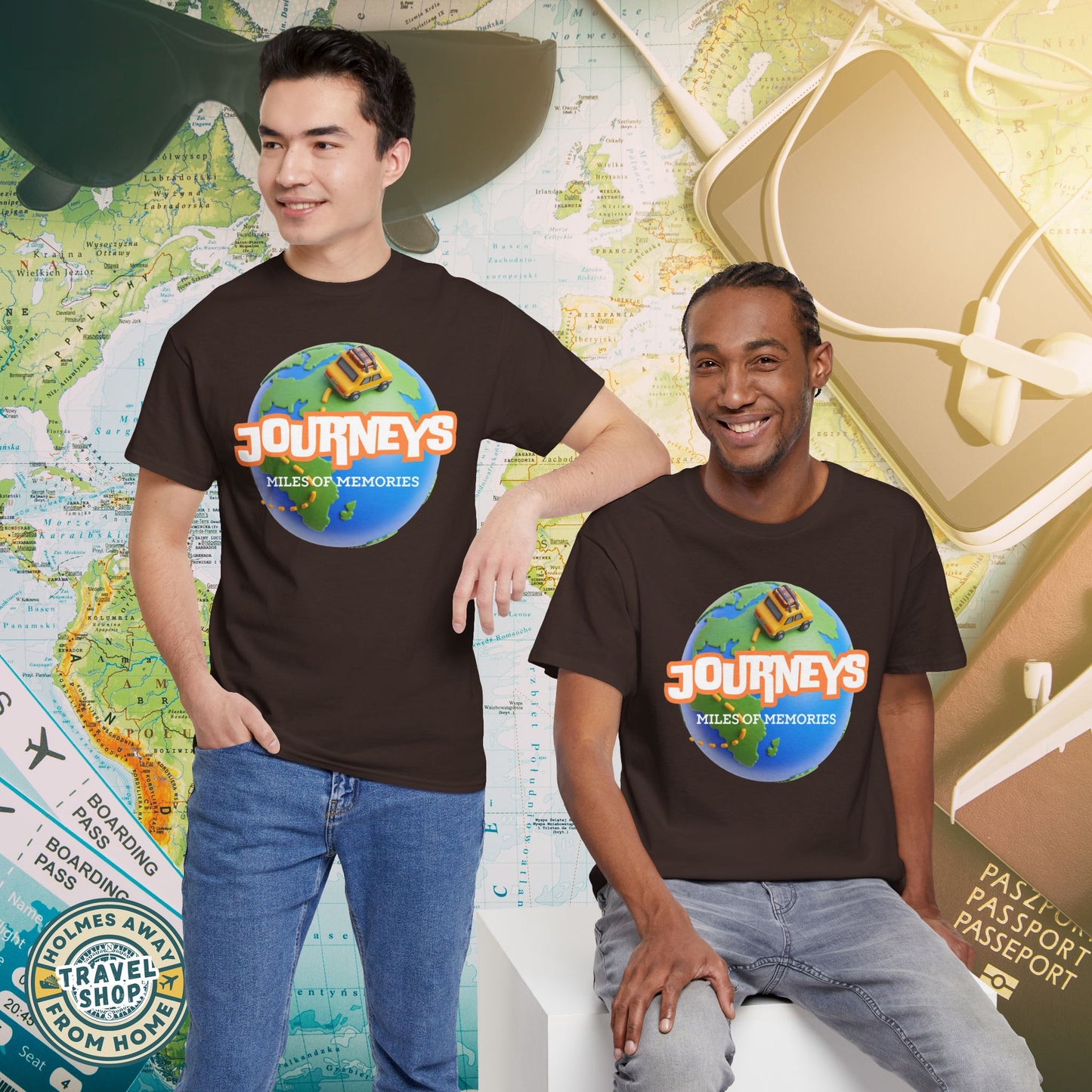 “Journeys” Official Series Logo Tee – Holmes Away From Home Travel Channel