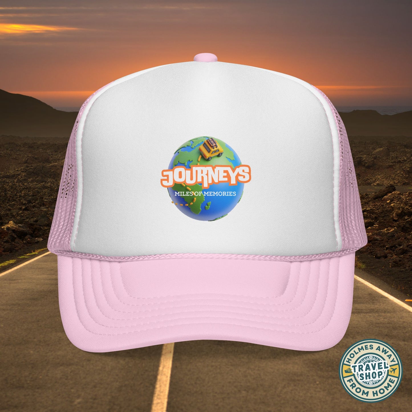 Journeys Official Logo Trucker Hat – Holmes Away From Home Travel Channel