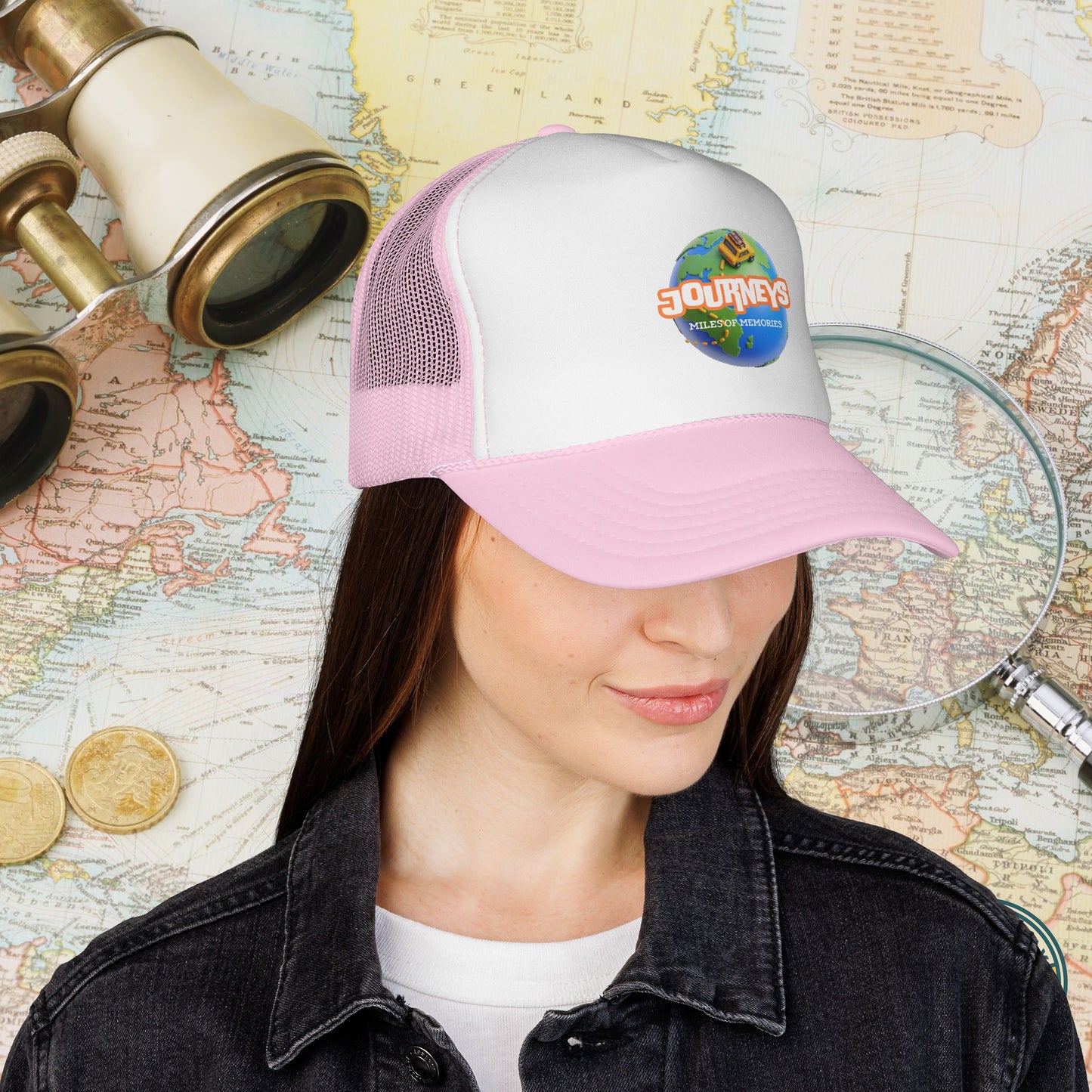 Journeys Official Logo Trucker Hat – Holmes Away From Home Travel Channel