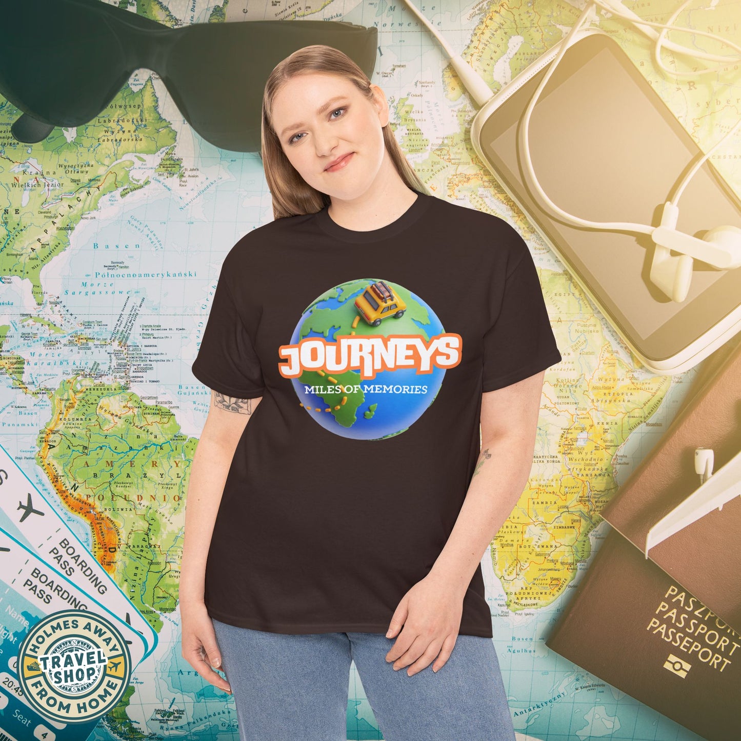 “Journeys” Official Series Logo Tee – Holmes Away From Home Travel Channel