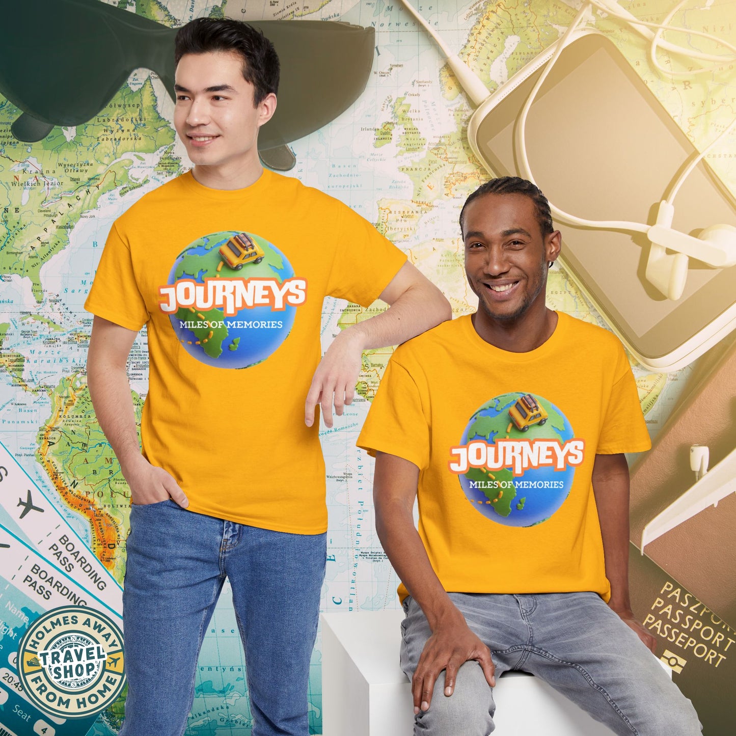 “Journeys” Official Series Logo Tee – Holmes Away From Home Travel Channel