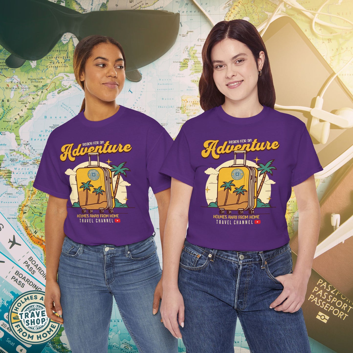 Holmes Away From Home “Adventure” Travel Tee – Official Channel Merchandise