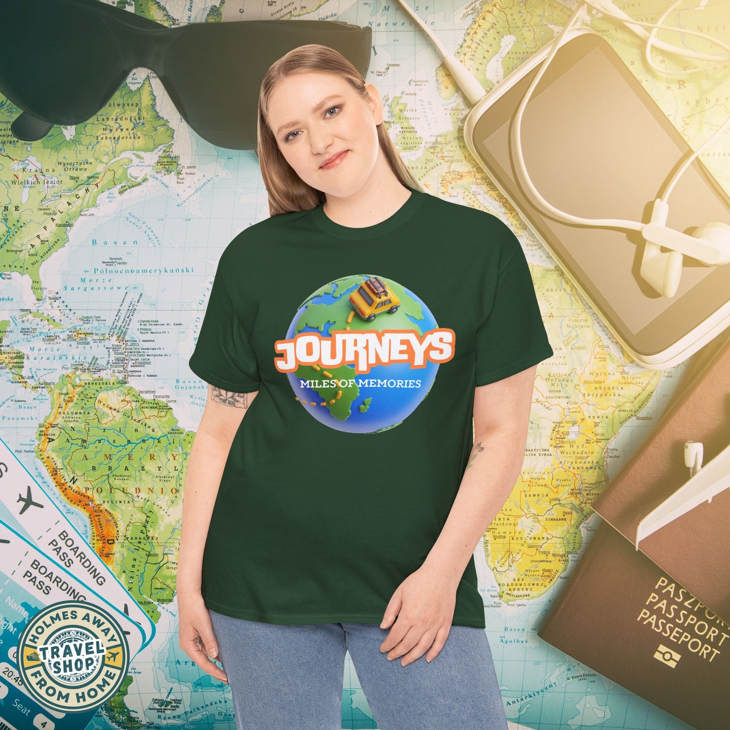 “Journeys” Official Series Logo Tee – Holmes Away From Home Travel Channel