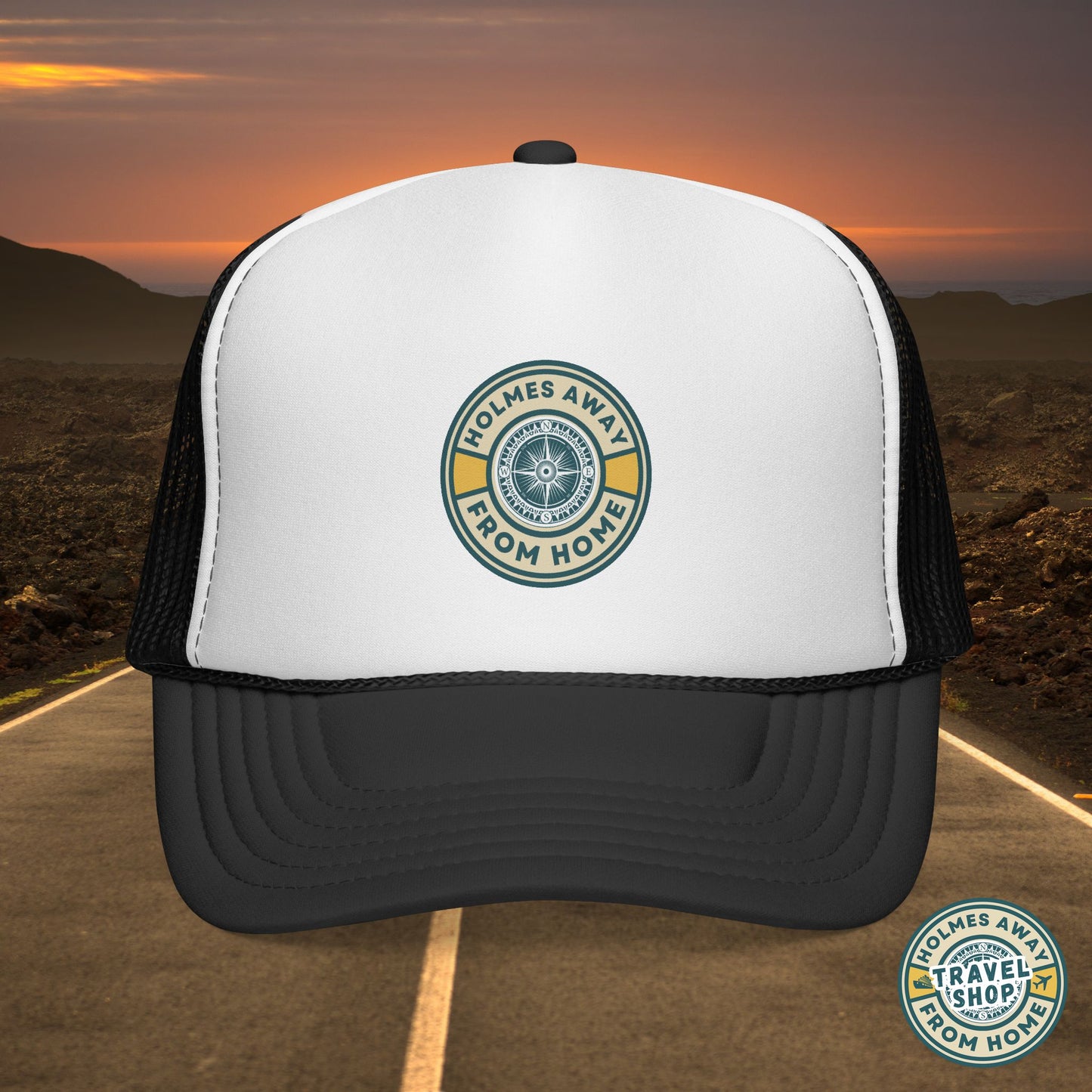 Holmes Away From Home Official Logo Trucker Hat