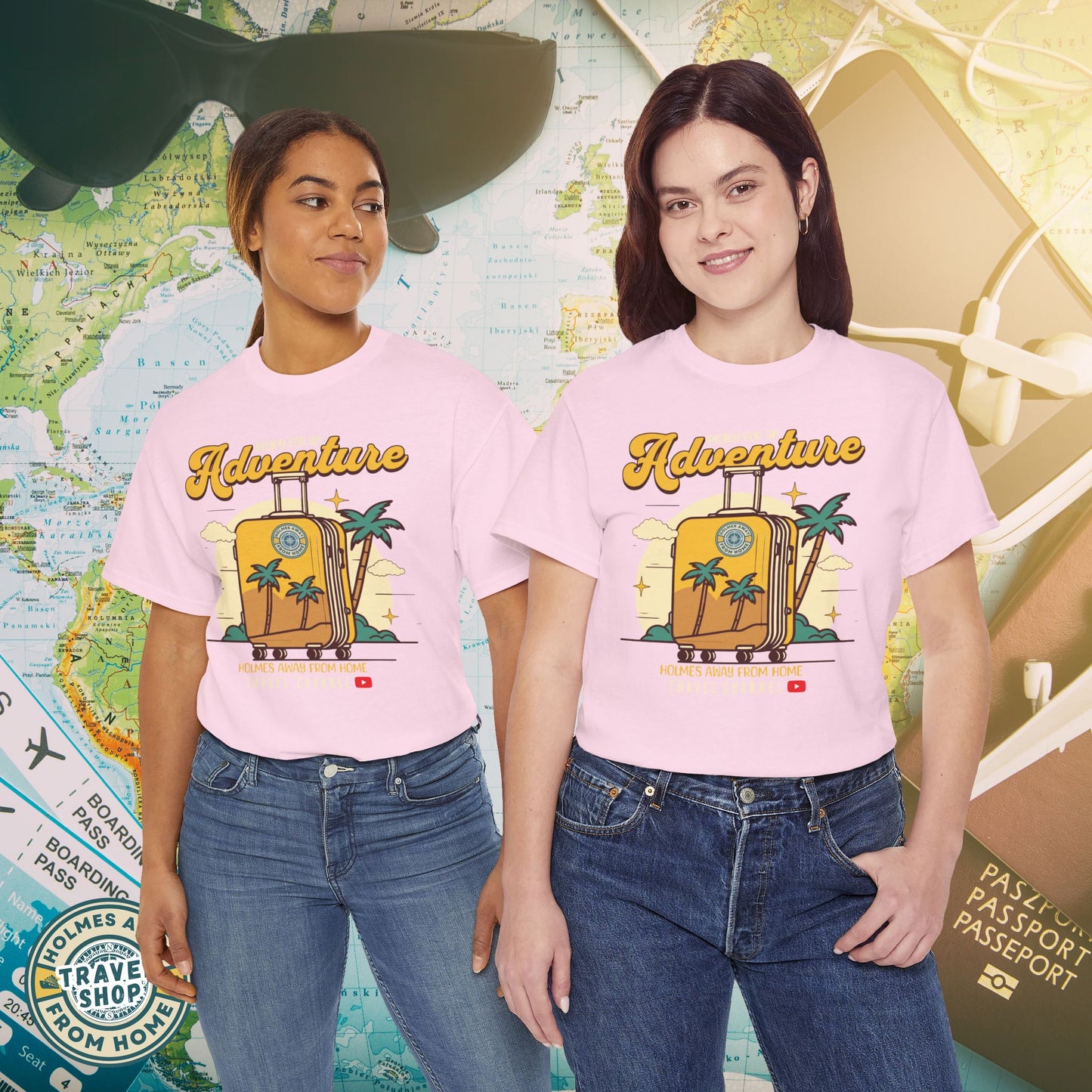 Holmes Away From Home “Adventure” Travel Tee – Official Channel Merchandise
