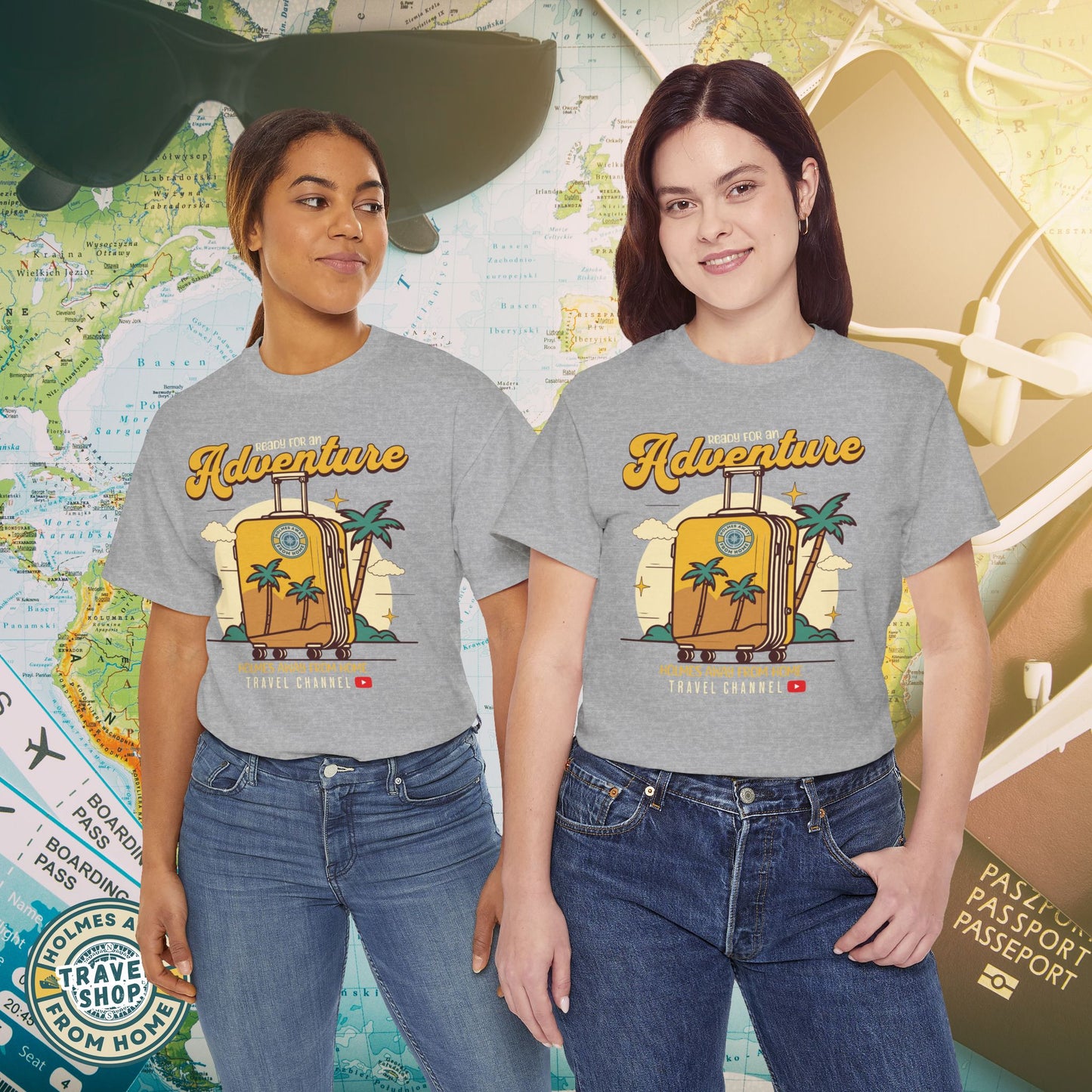 Holmes Away From Home “Adventure” Travel Tee – Official Channel Merchandise