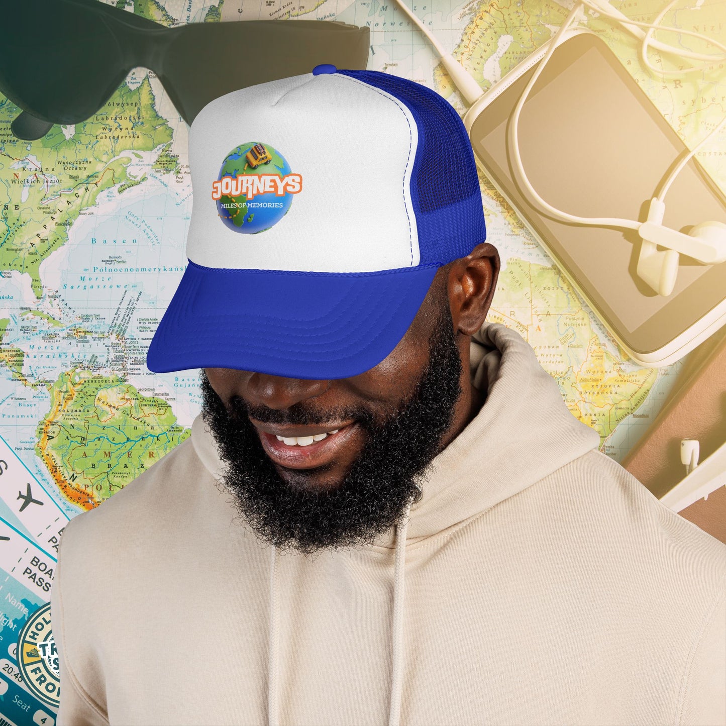 Journeys Official Logo Trucker Hat – Holmes Away From Home Travel Channel