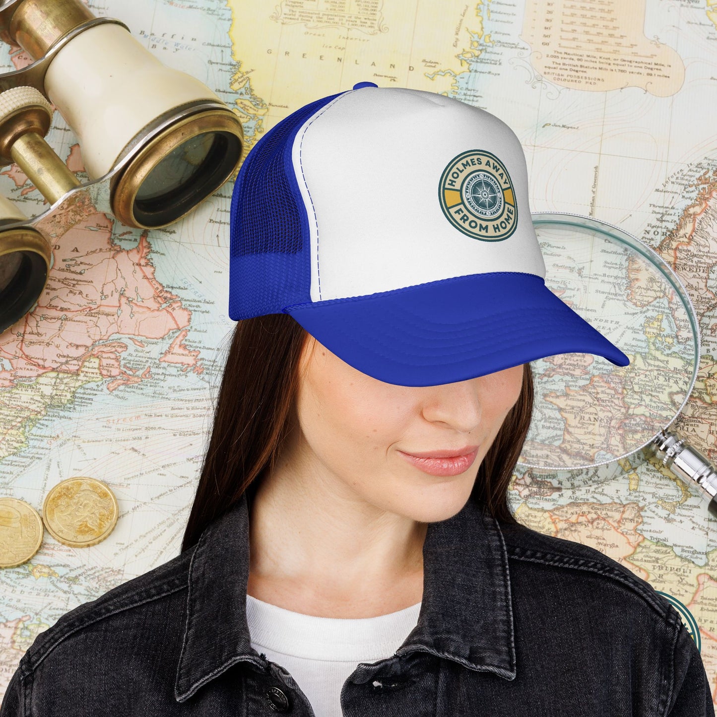 Holmes Away From Home Official Logo Trucker Hat