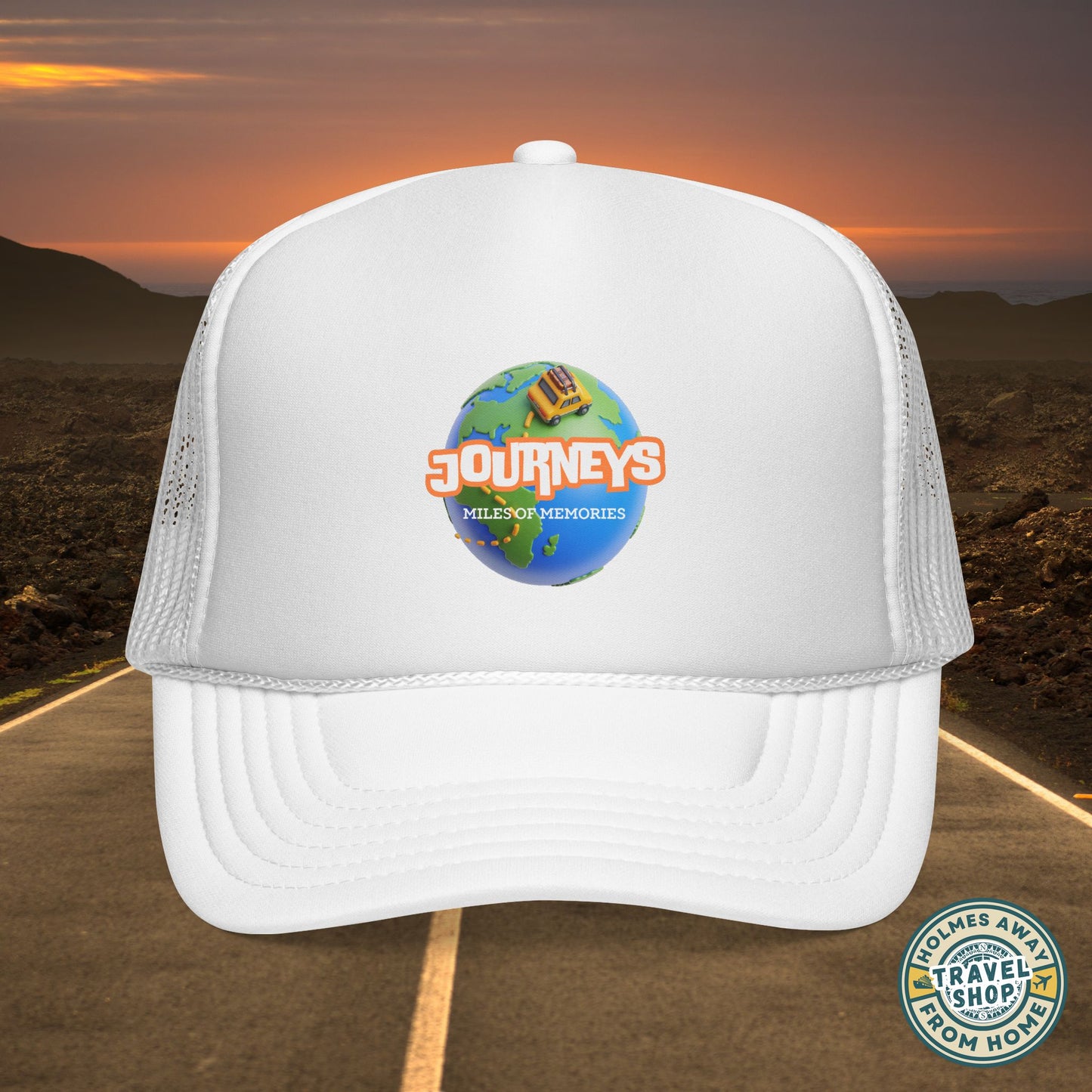 Journeys Official Logo Trucker Hat – Holmes Away From Home Travel Channel