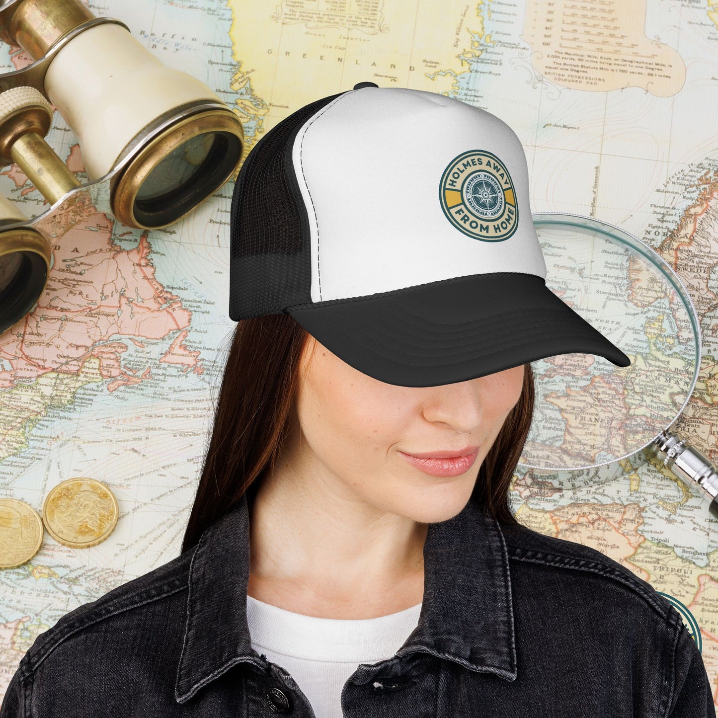 Holmes Away From Home Official Logo Trucker Hat