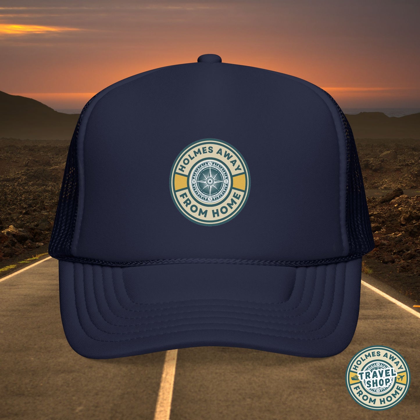 Holmes Away From Home Official Logo Trucker Hat
