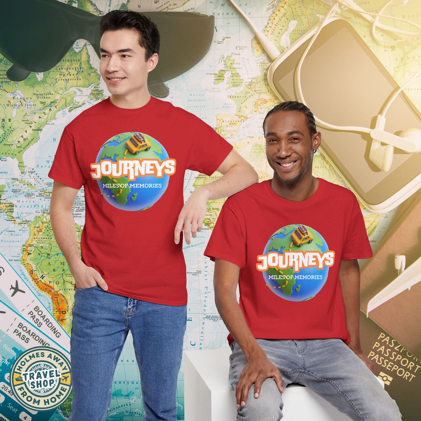 “Journeys” Official Series Logo Tee – Holmes Away From Home Travel Channel