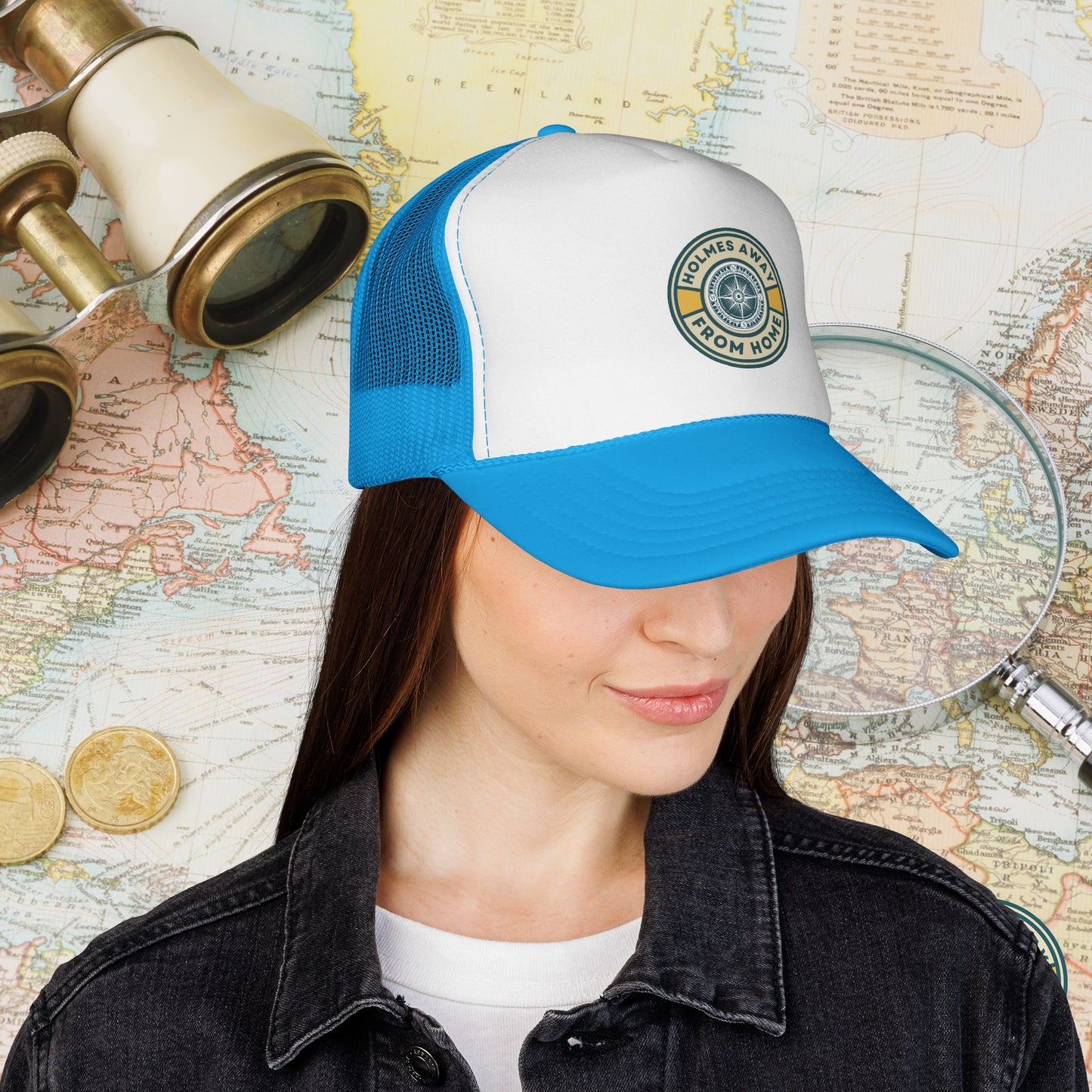 Holmes Away From Home Official Logo Trucker Hat