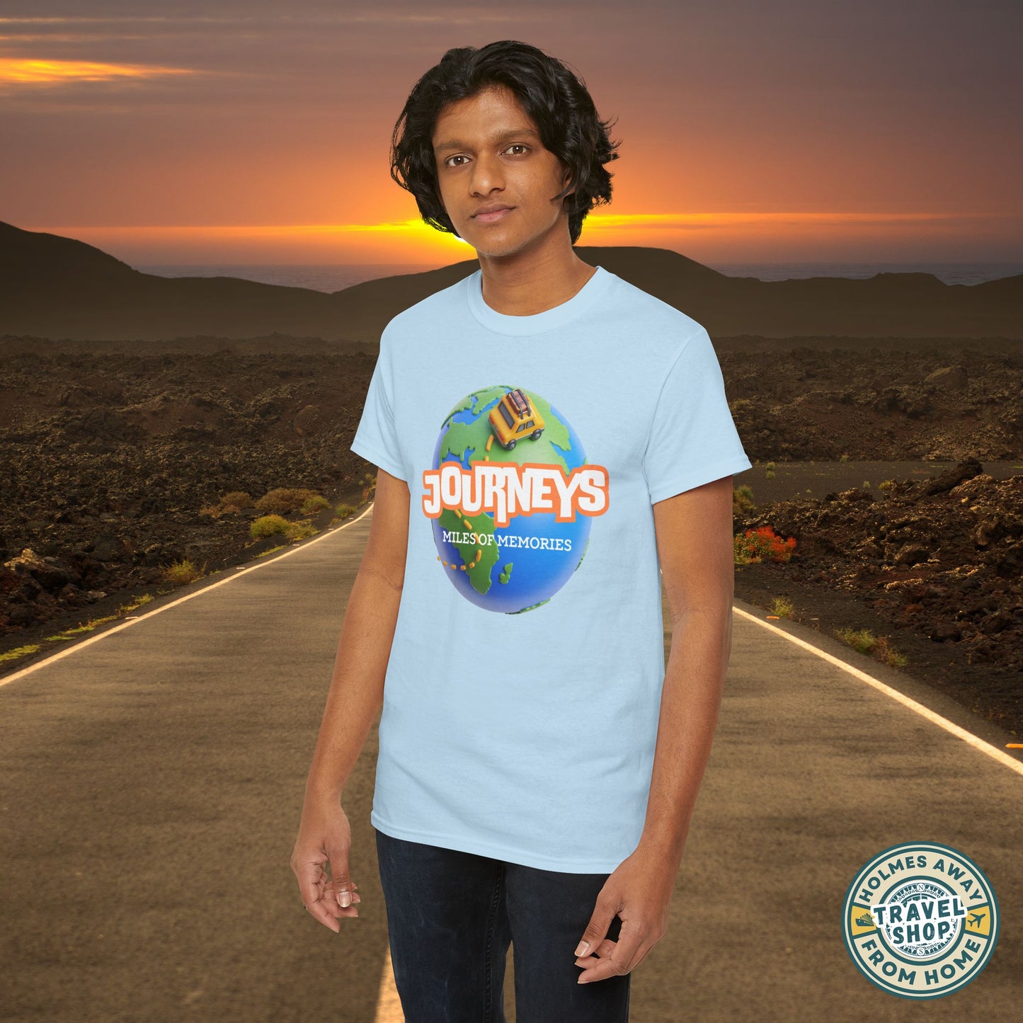 “Journeys” Official Series Logo Tee – Holmes Away From Home Travel Channel