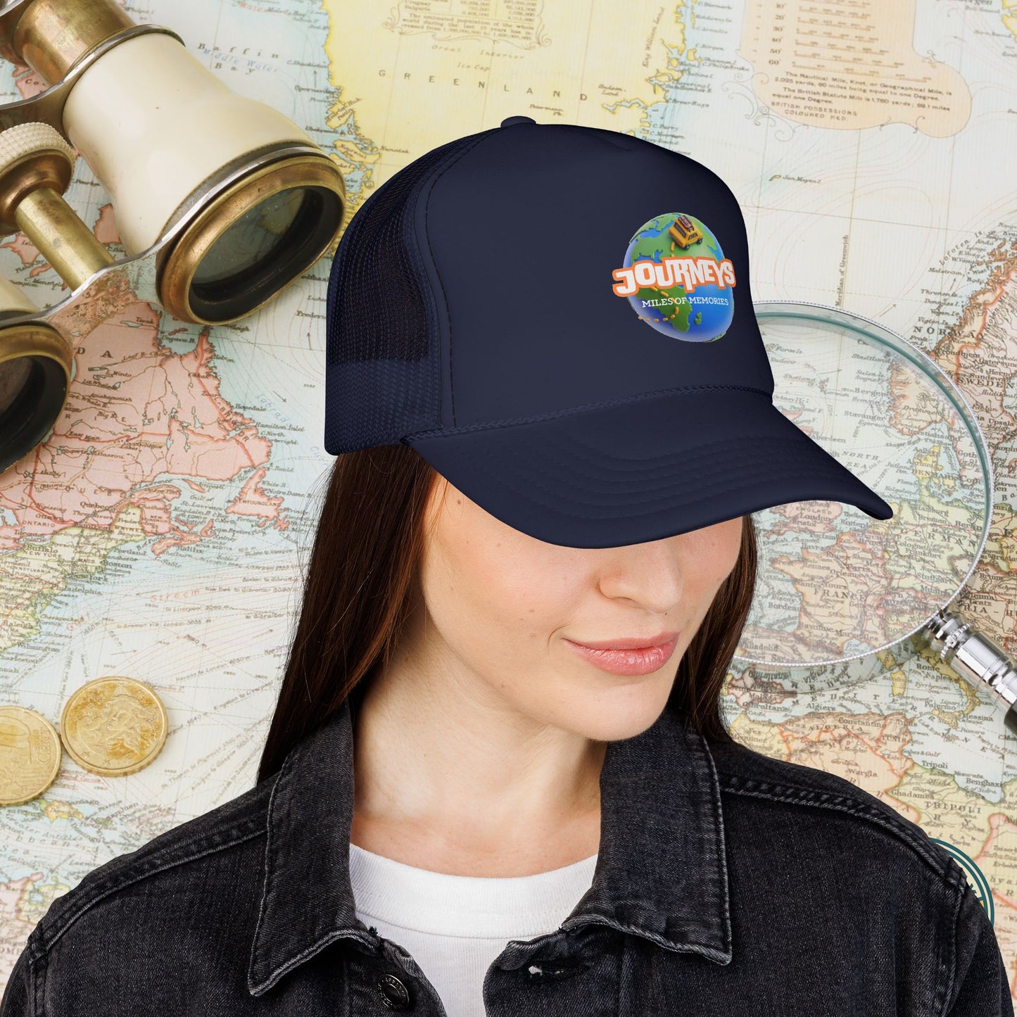 Journeys Official Logo Trucker Hat – Holmes Away From Home Travel Channel