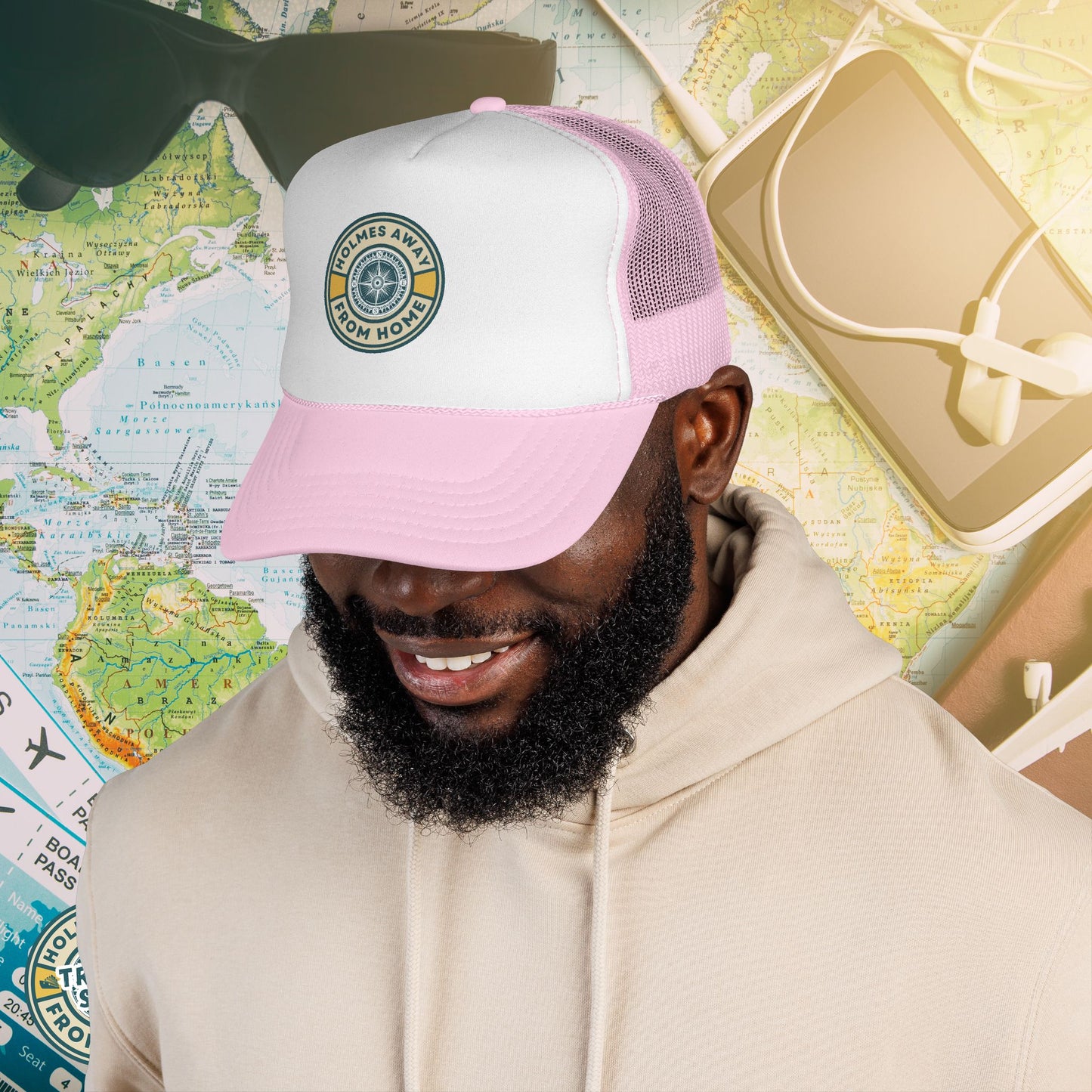 Holmes Away From Home Official Logo Trucker Hat