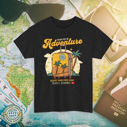 Holmes Away From Home “Adventure” Travel Tee – Official Channel Merchandise