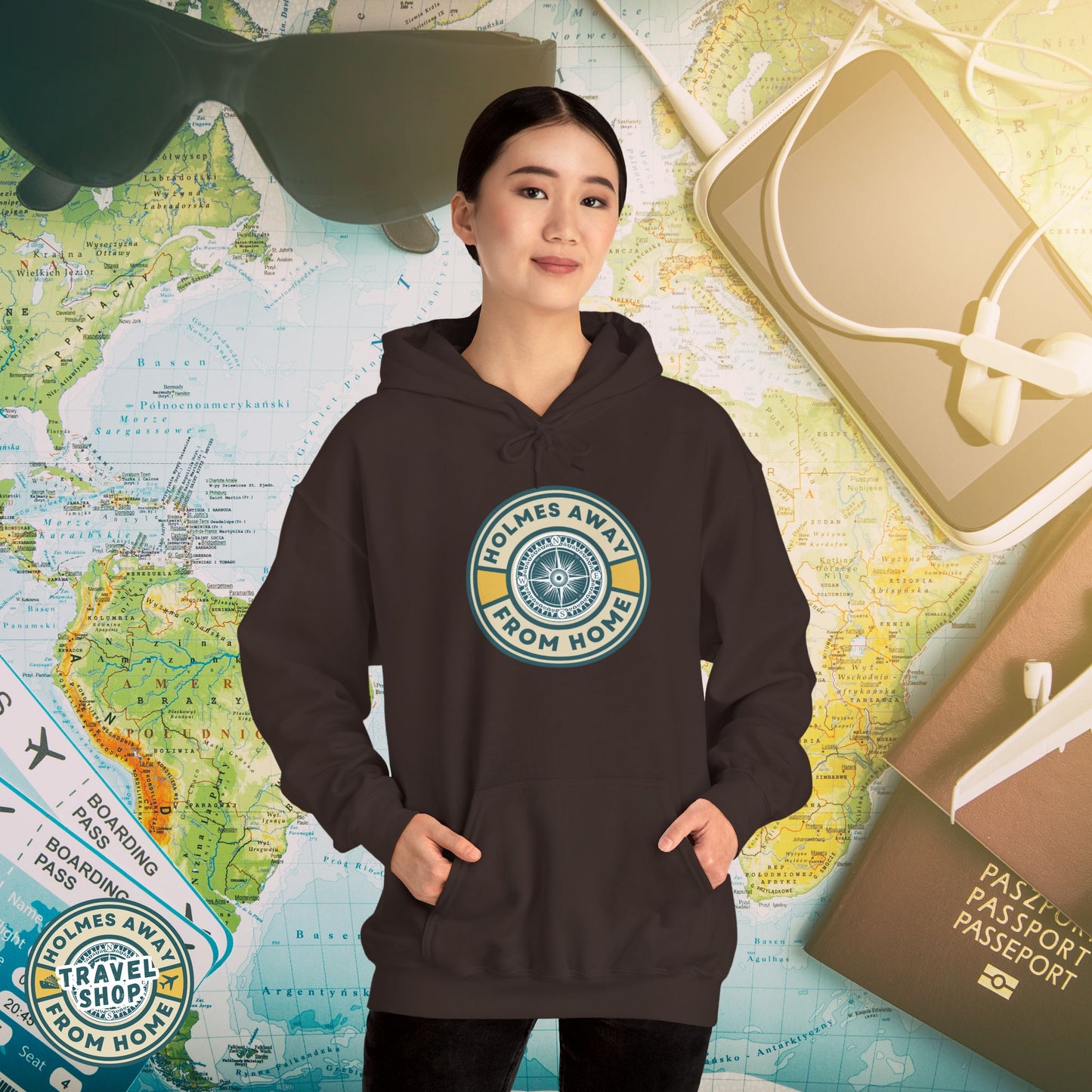 Holmes Away From Home Travel Hoodie