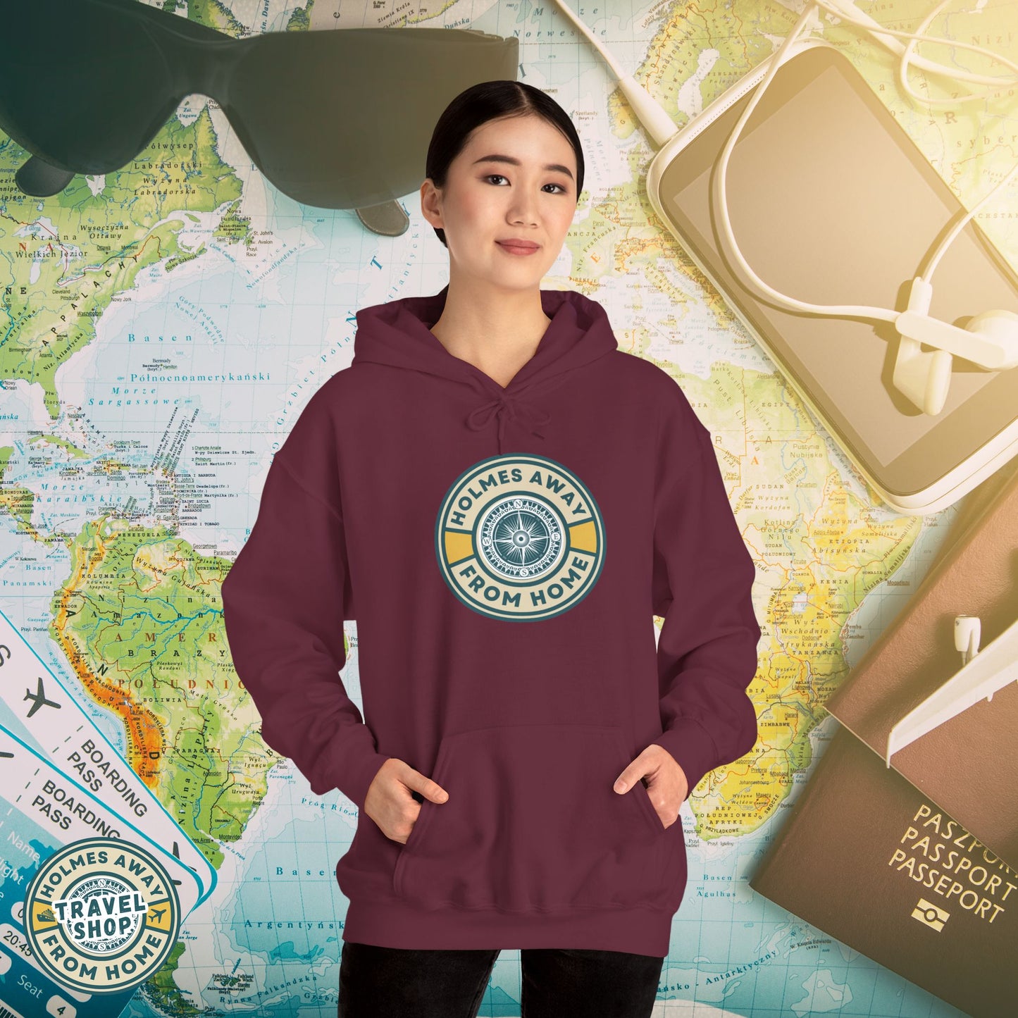 Holmes Away From Home Travel Hoodie