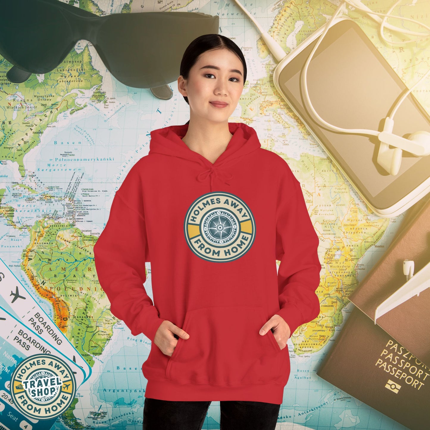 Holmes Away From Home Travel Hoodie
